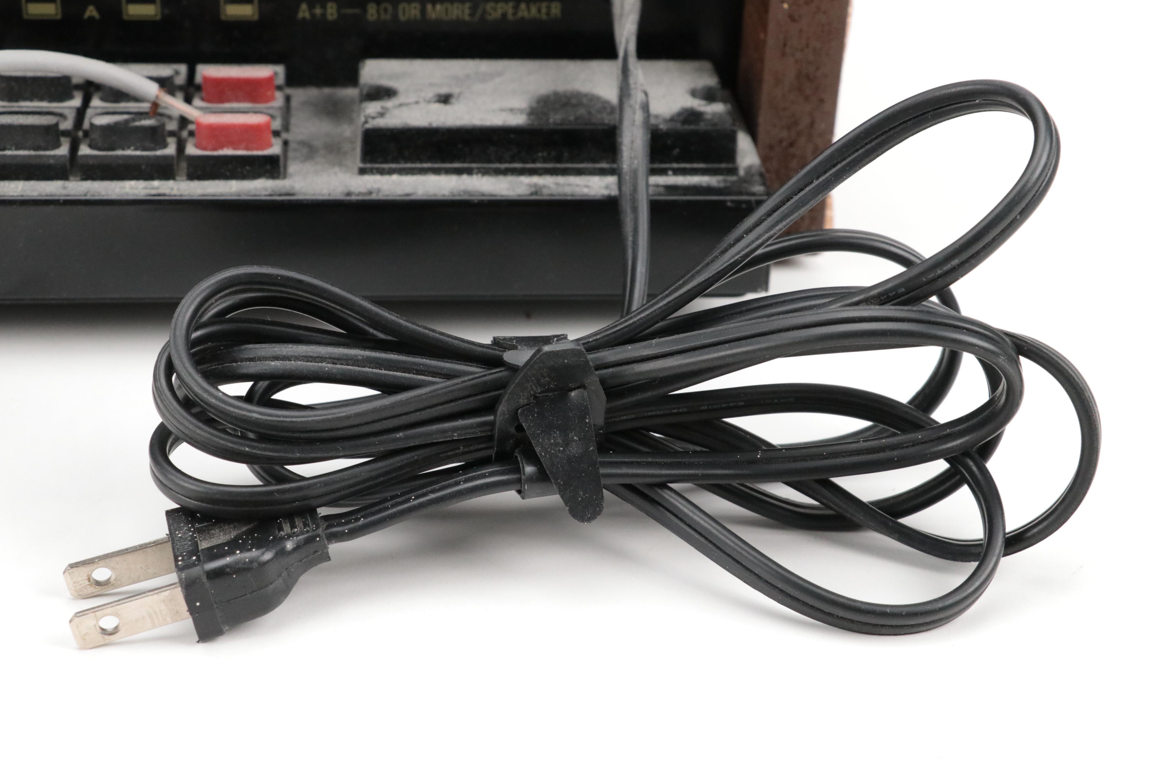 Pioneer Model SX-550 Stereo Receiver and Pinnacle PN-5+ Speakers, 1976–1978