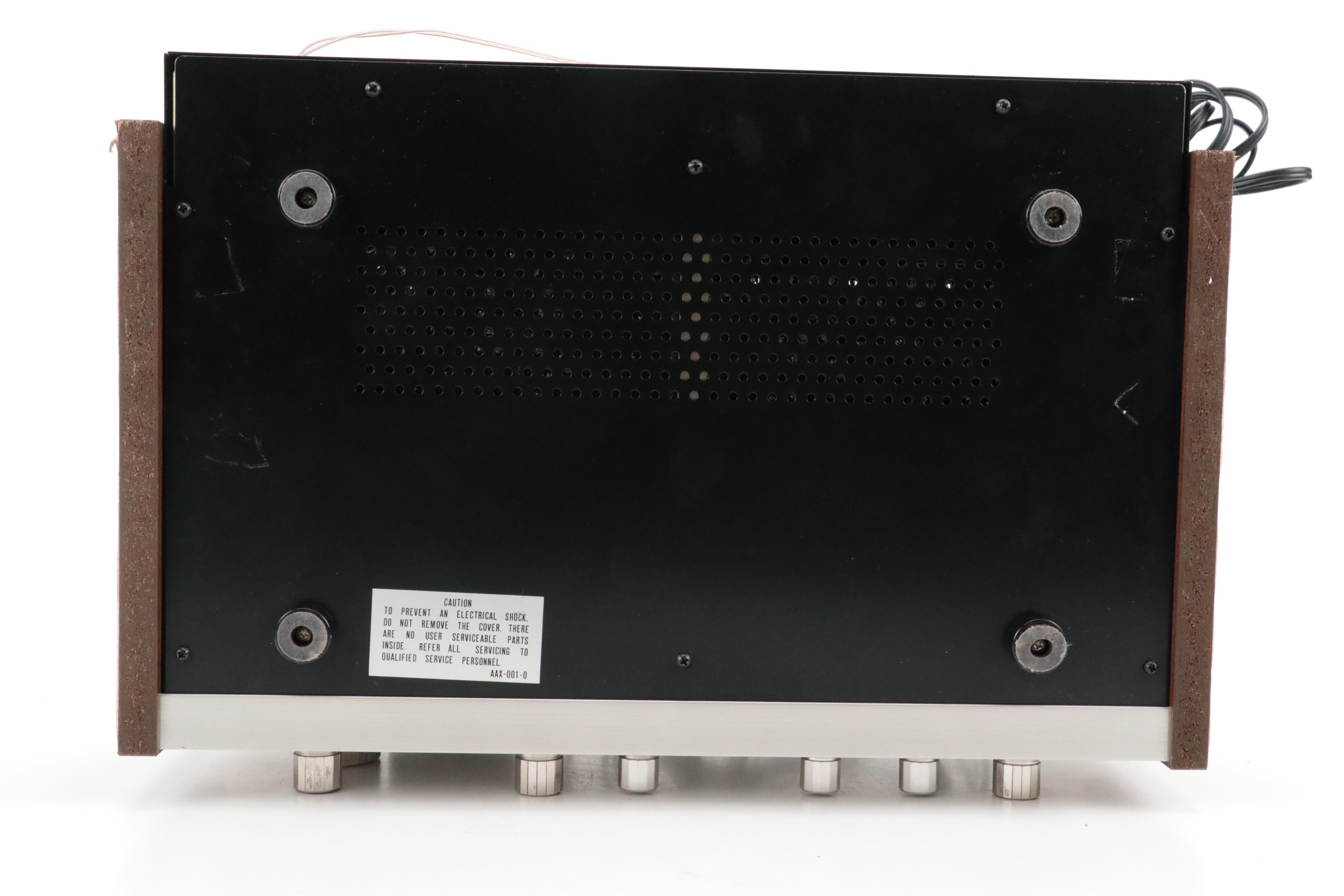 Pioneer Model SX-550 Stereo Receiver and Pinnacle PN-5+ Speakers, 1976–1978