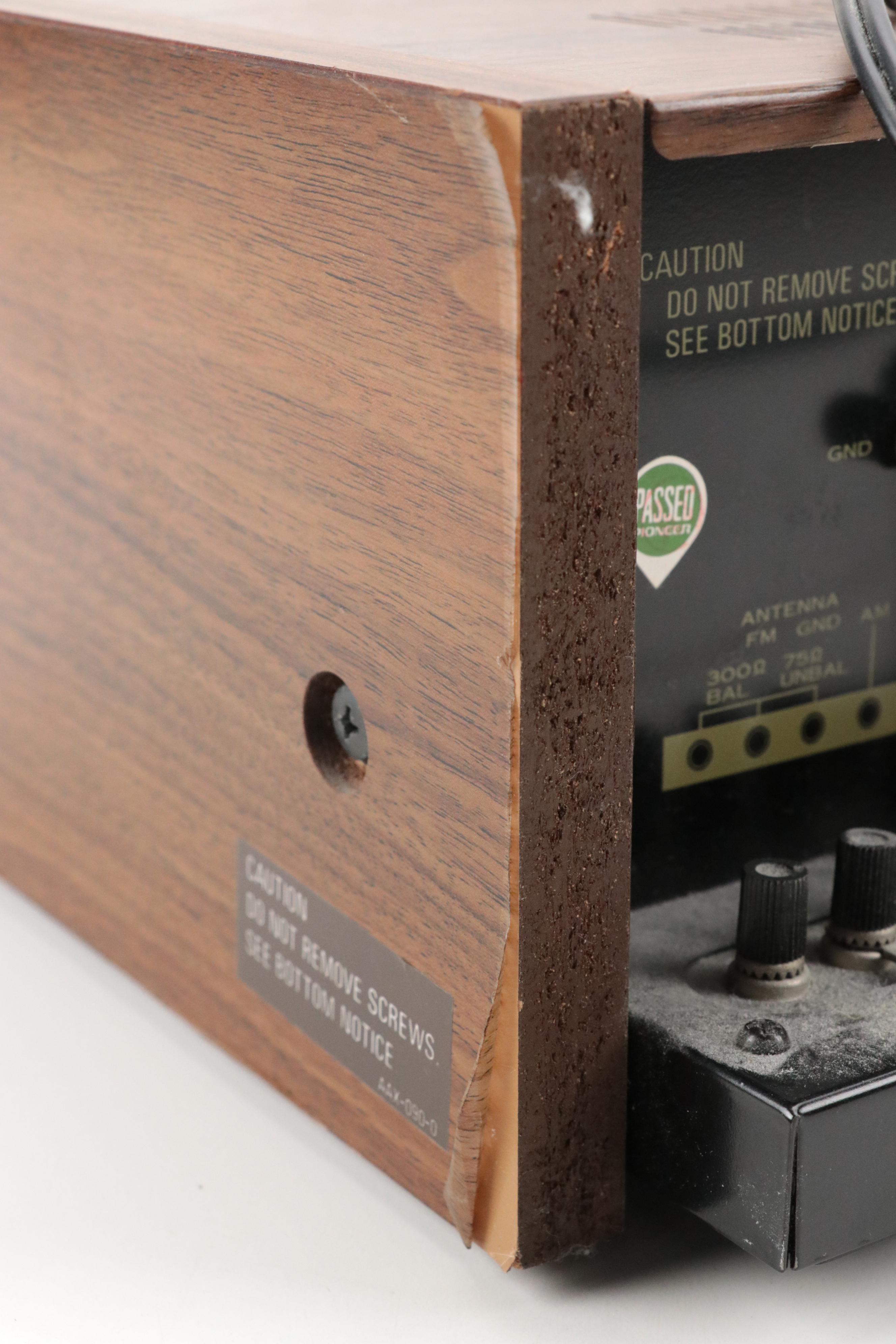 Pioneer Model SX-550 Stereo Receiver and Pinnacle PN-5+ Speakers, 1976–1978