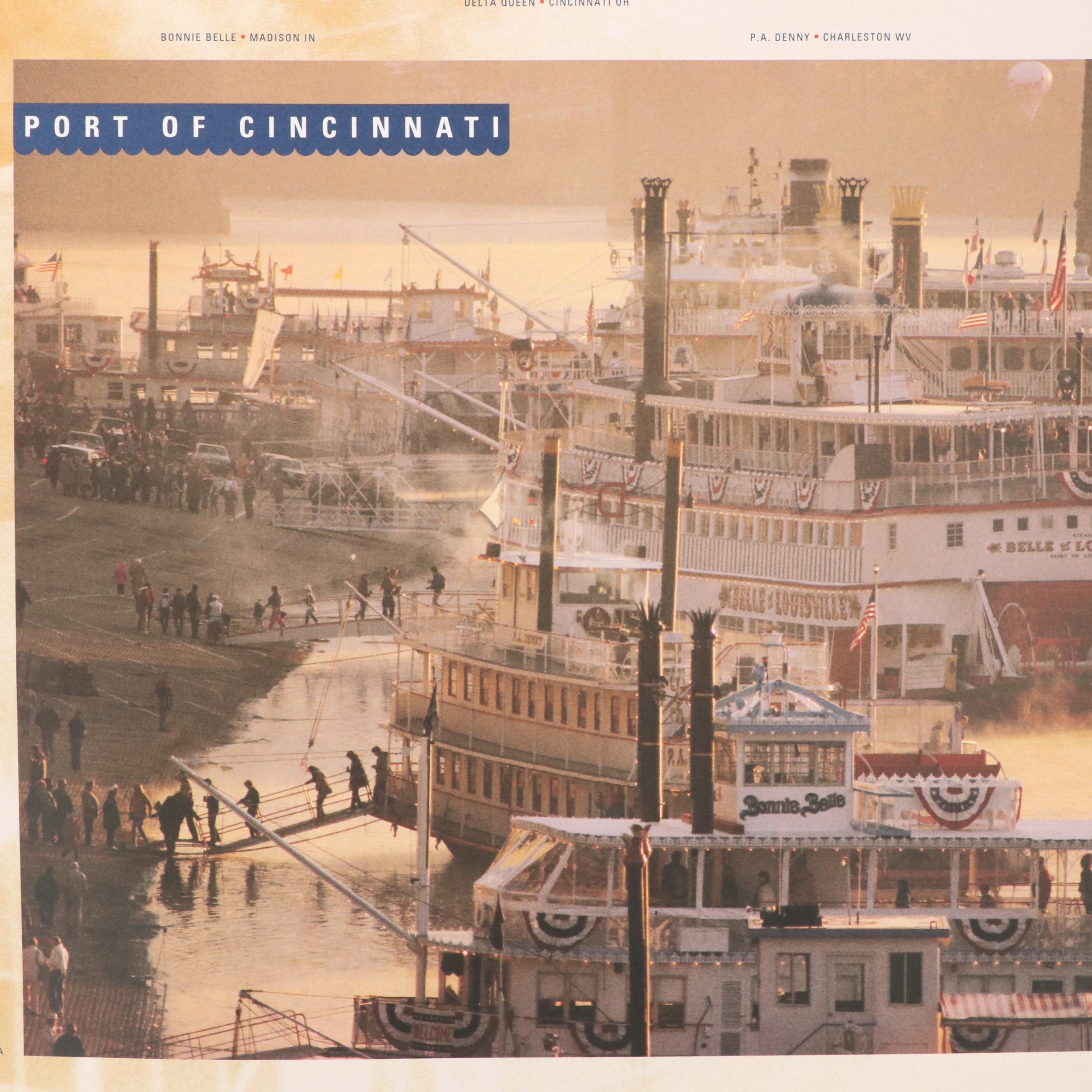 Vintage Cincinnati Posters, Late 20th Century