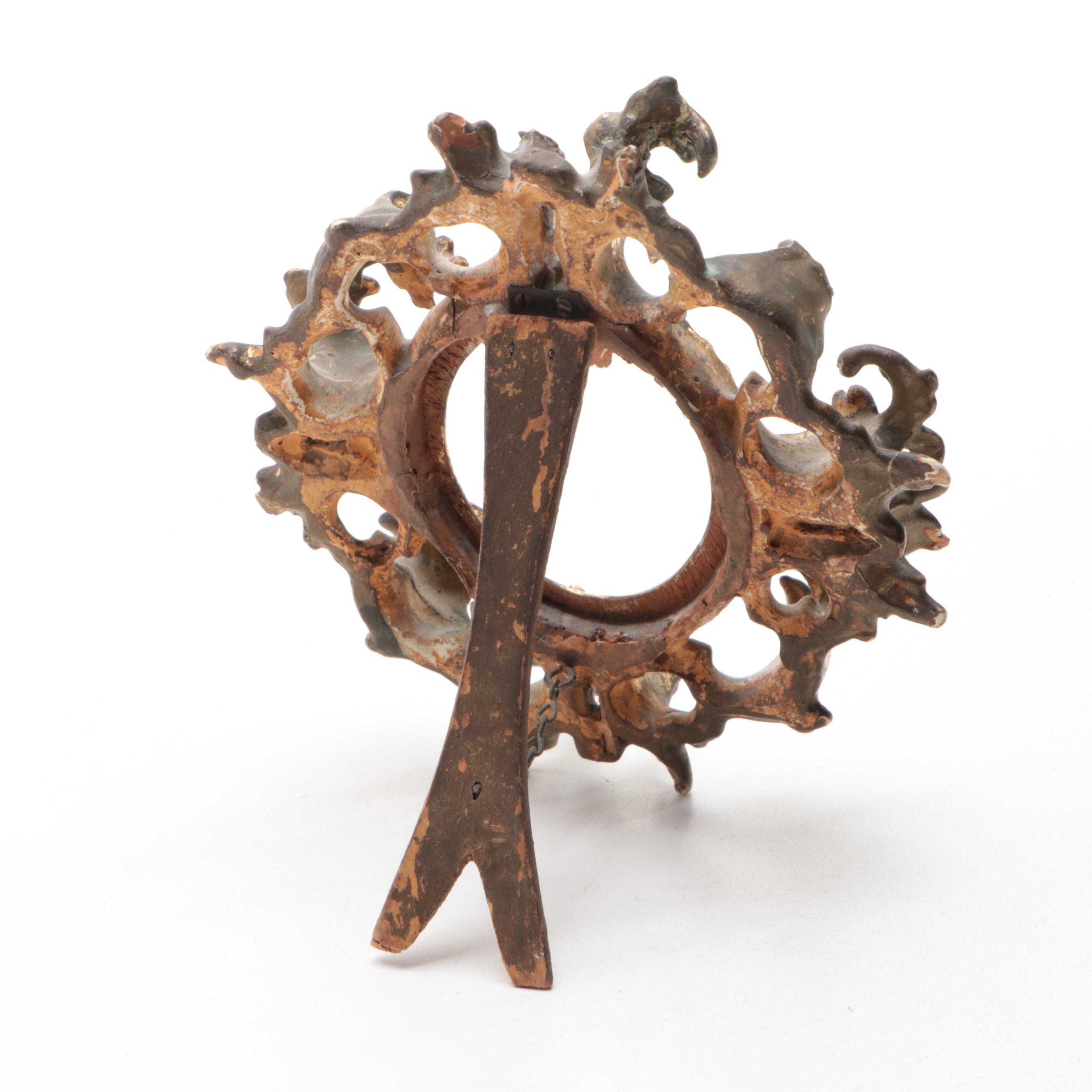 Framed German Hand-Painted Porcelain Queen Louise and Raphael's Cherubs Plaques