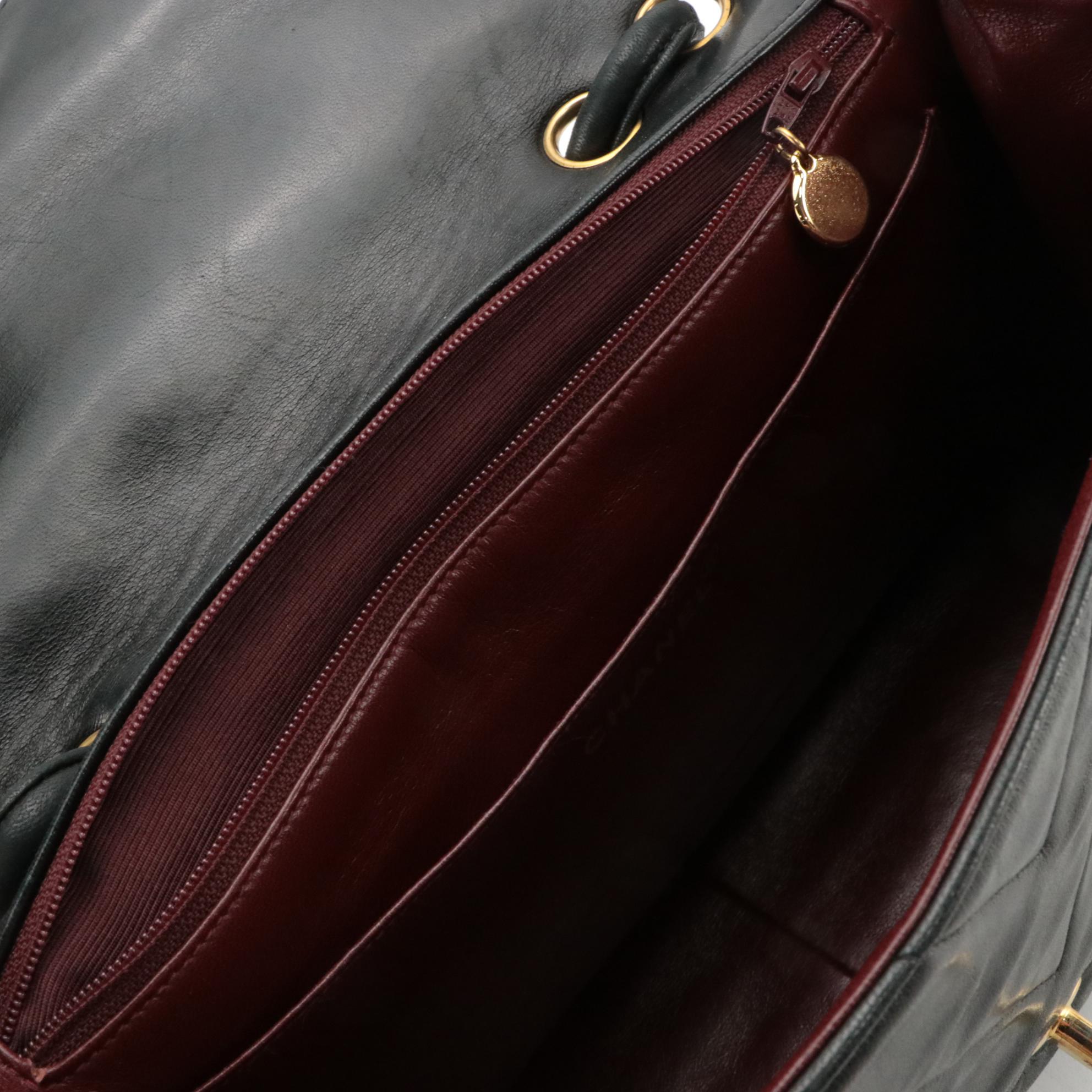 Chanel Chevron Lambskin CC Turnlock Flap Shoulder Bag with Leather Straps