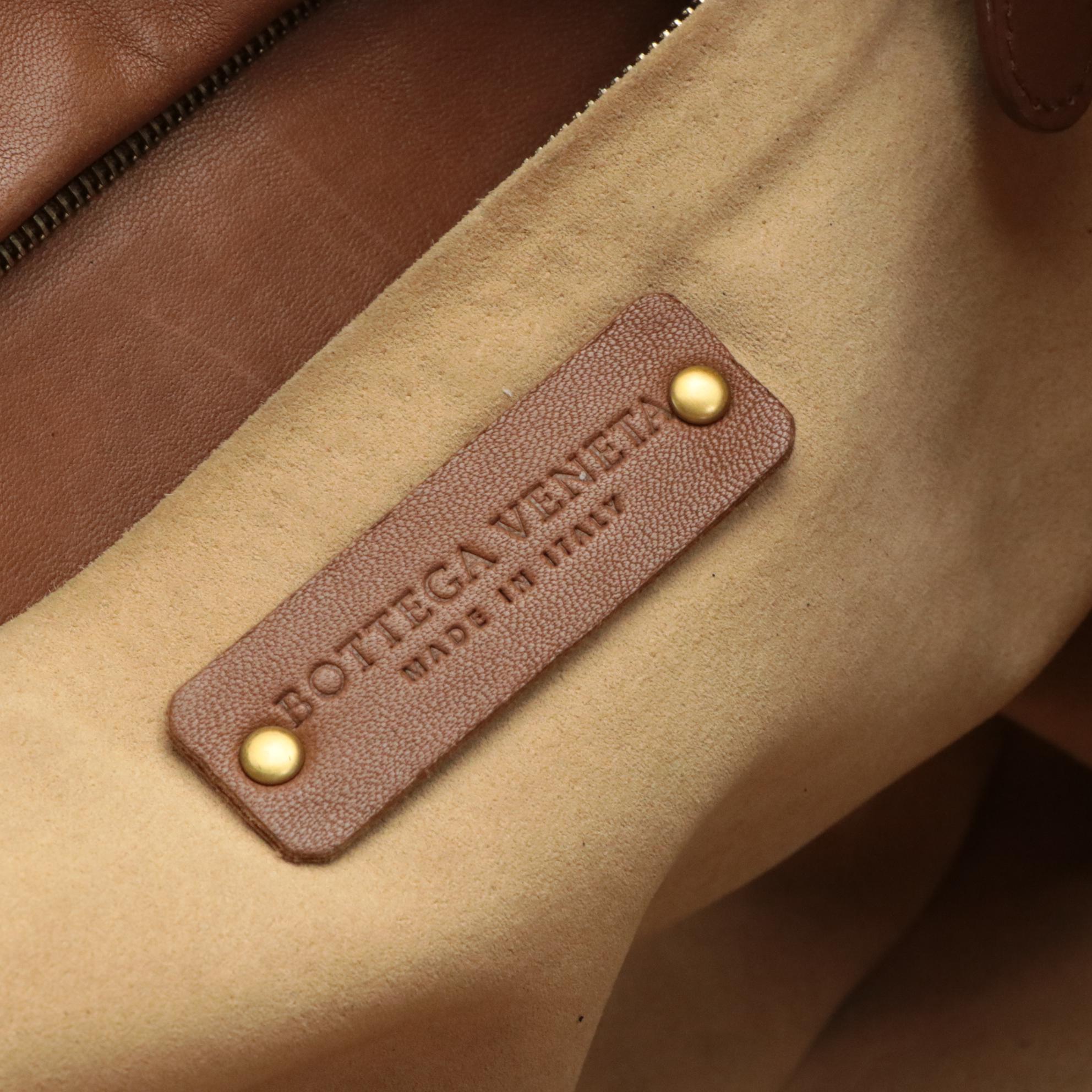 Bottega Veneta Brown Intrecciato Leather Shoulder Bag