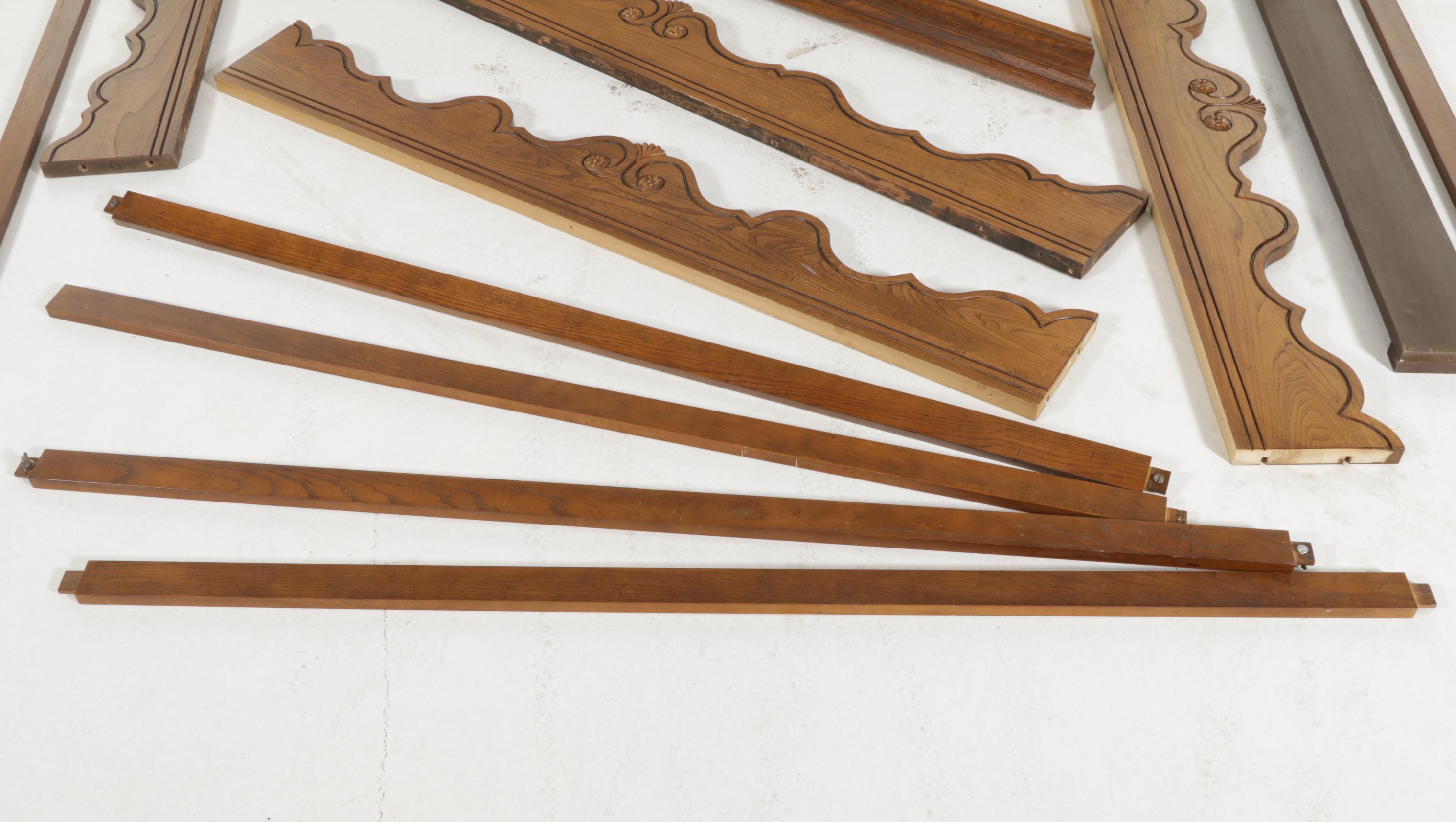 Baker Furniture Walnut and Burl Queen Size Canopy Bed Frame