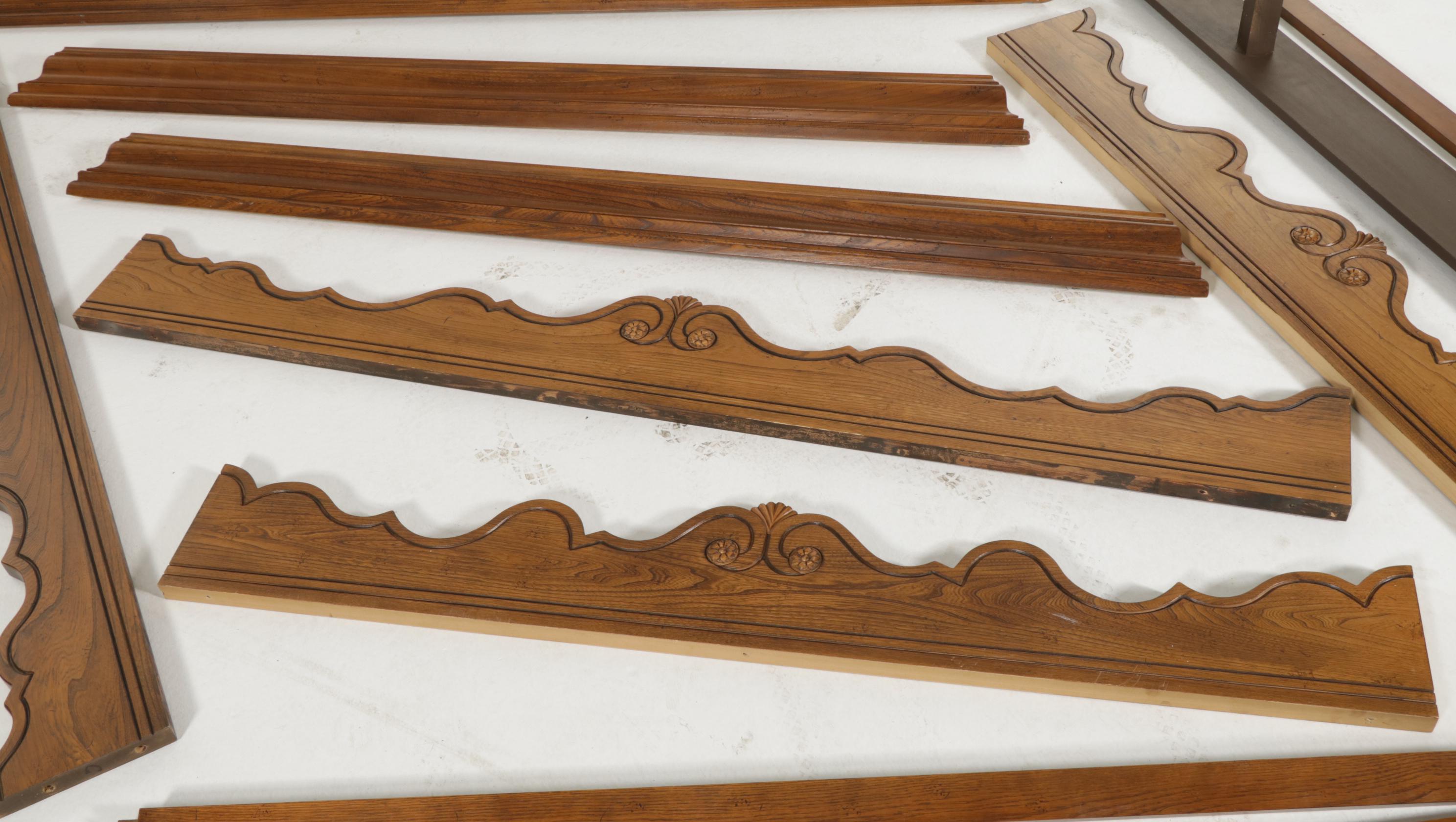 Baker Furniture Walnut and Burl Queen Size Canopy Bed Frame