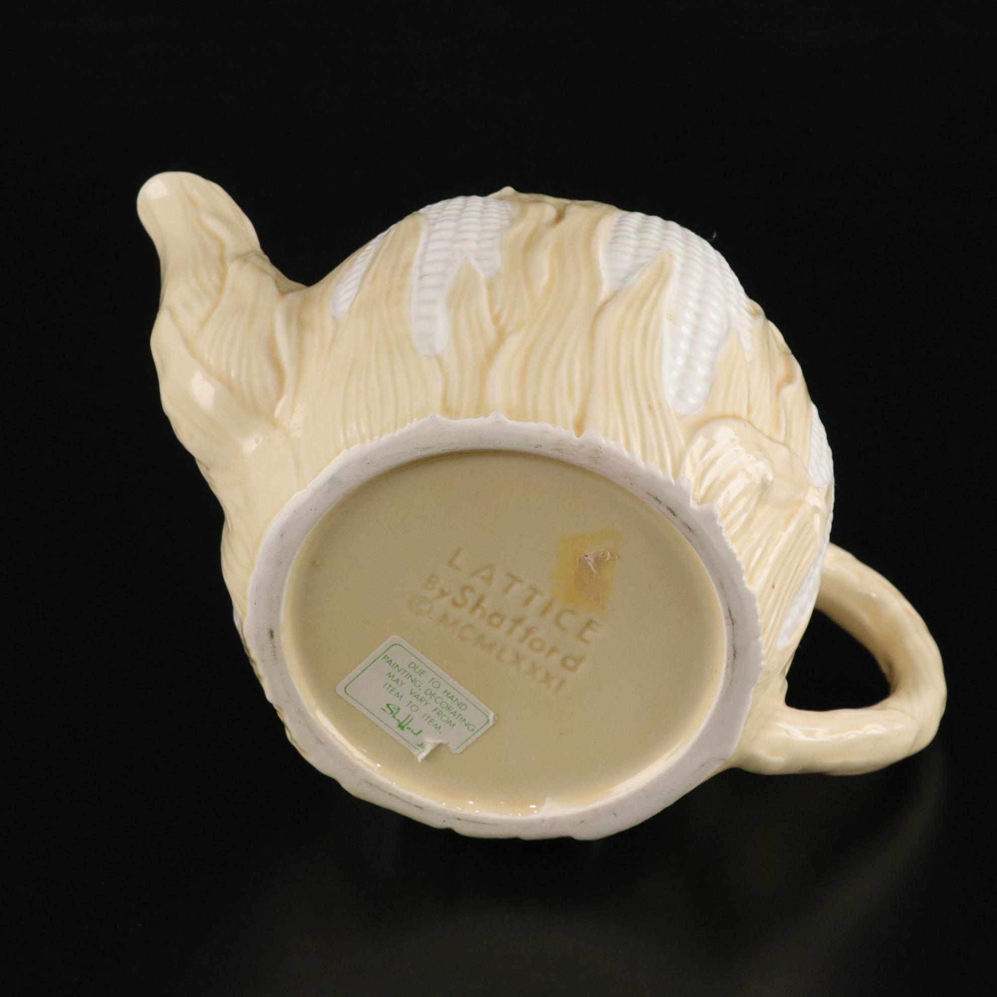 Shafford "Lattice" Teapot & Dishes with Spode and Other Dishware