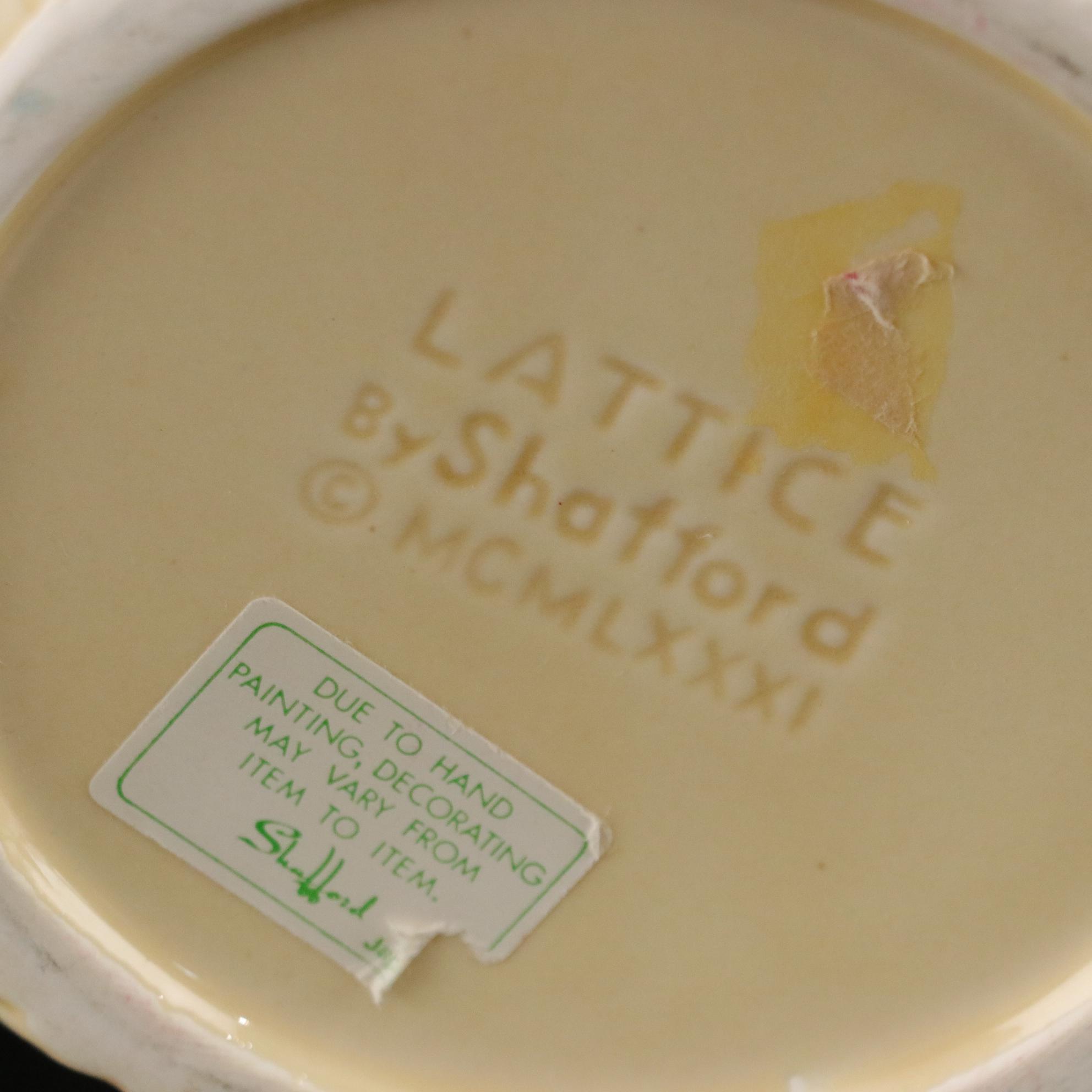 Shafford "Lattice" Teapot & Dishes with Spode and Other Dishware