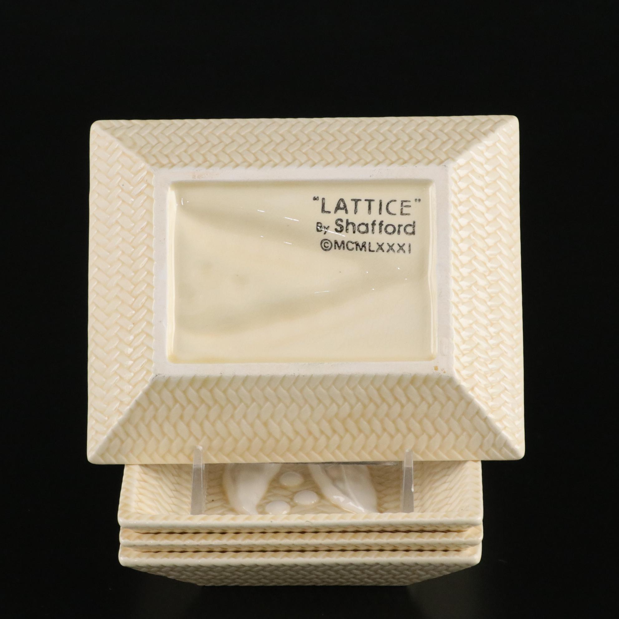 Shafford "Lattice" Teapot & Dishes with Spode and Other Dishware