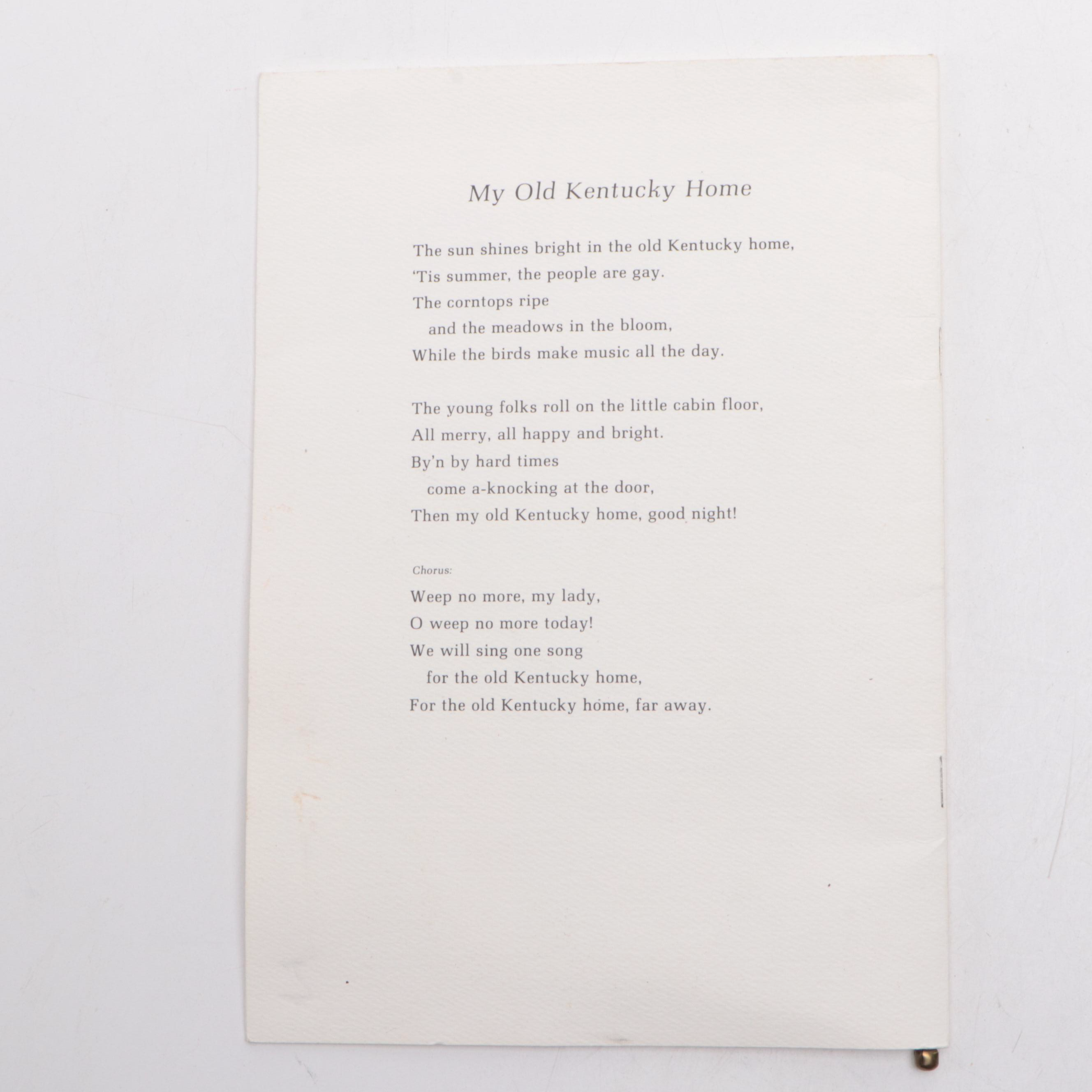 Signed Colonel Harland Sanders Menu and Signed Martin Short Playbill