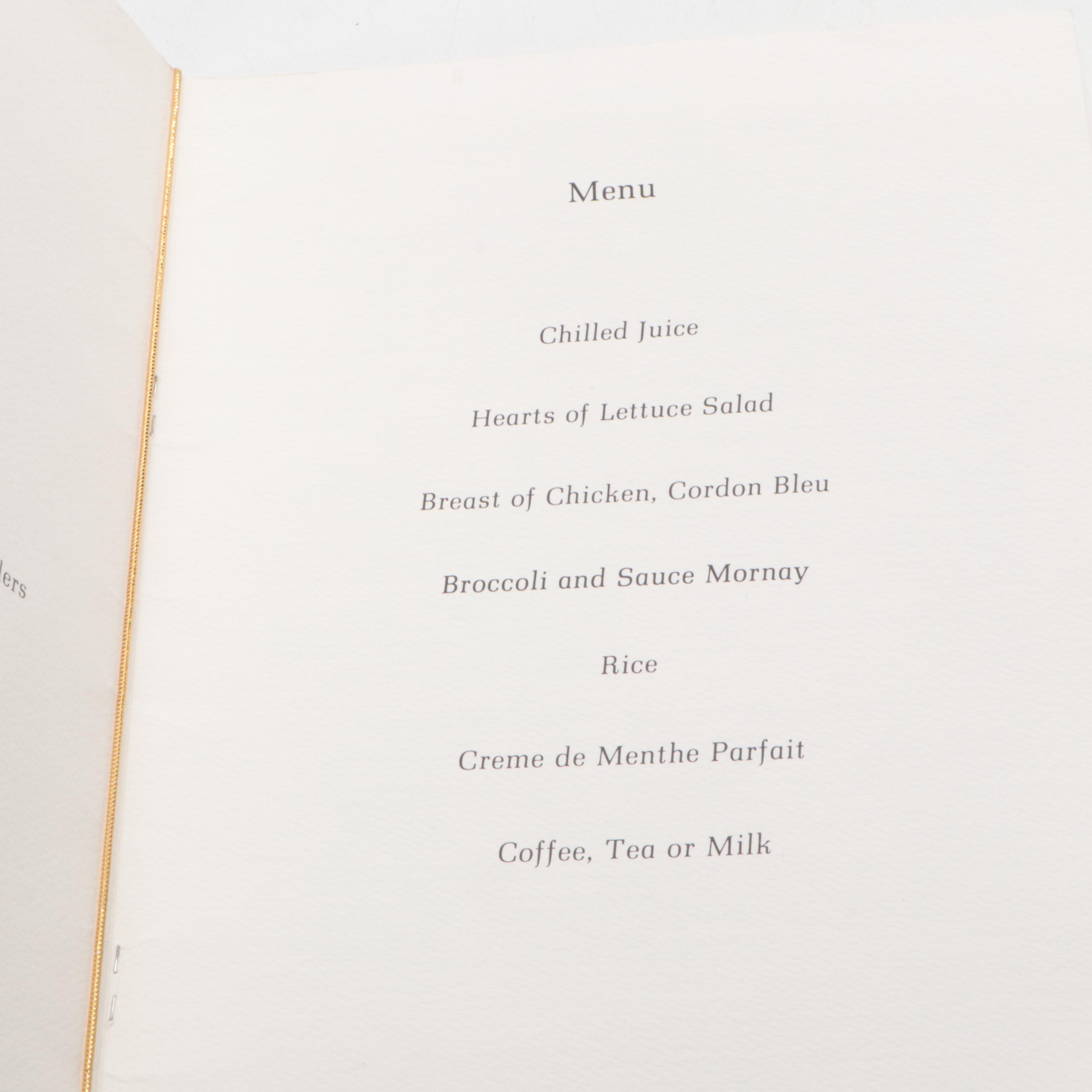 Signed Colonel Harland Sanders Menu and Signed Martin Short Playbill