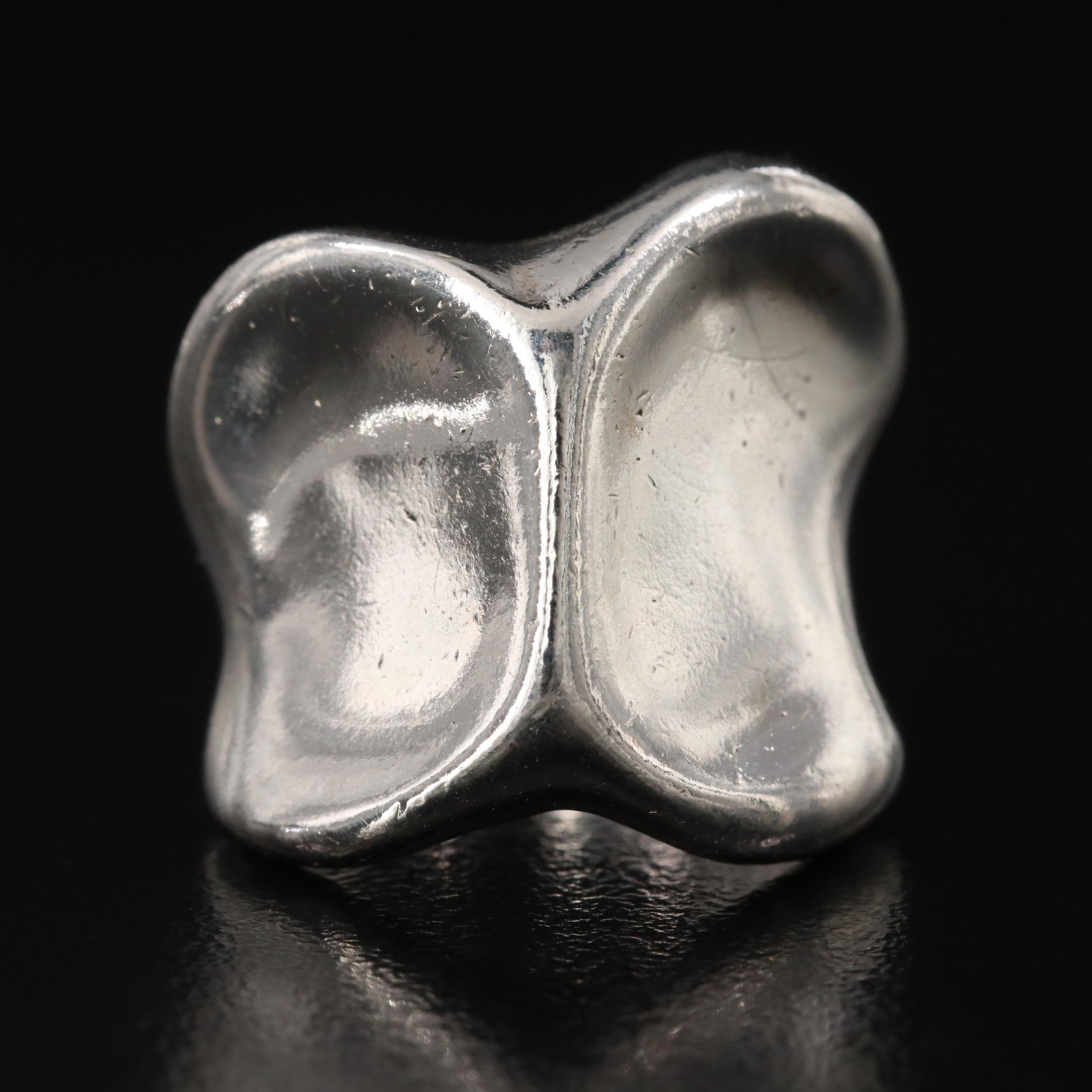Sterling Concave Ring