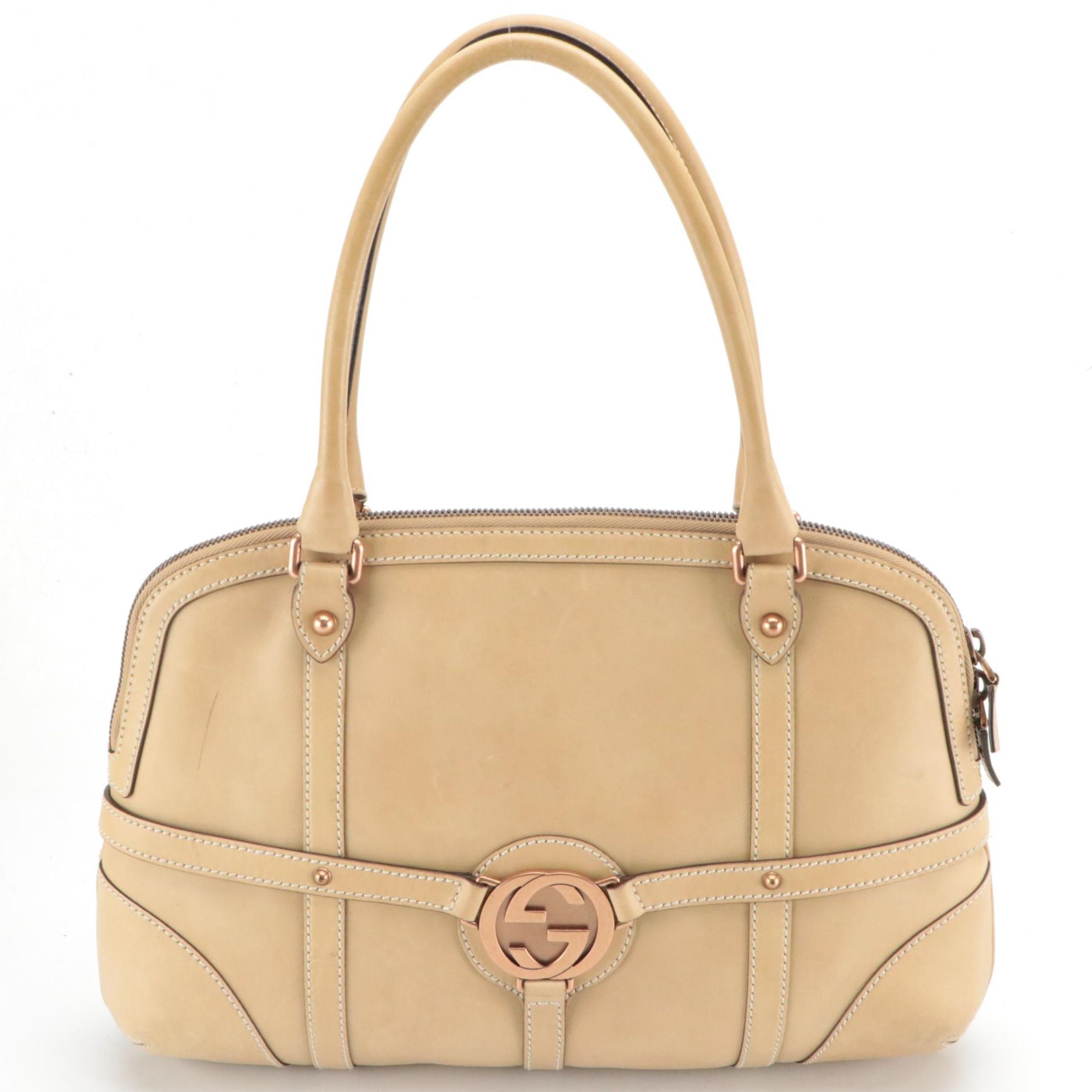 Gucci Leather Reins Shoulder Bag