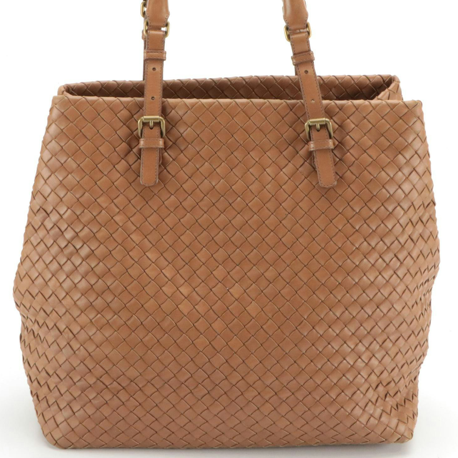 Bottega Veneta Brown Intrecciato Leather Shoulder Bag