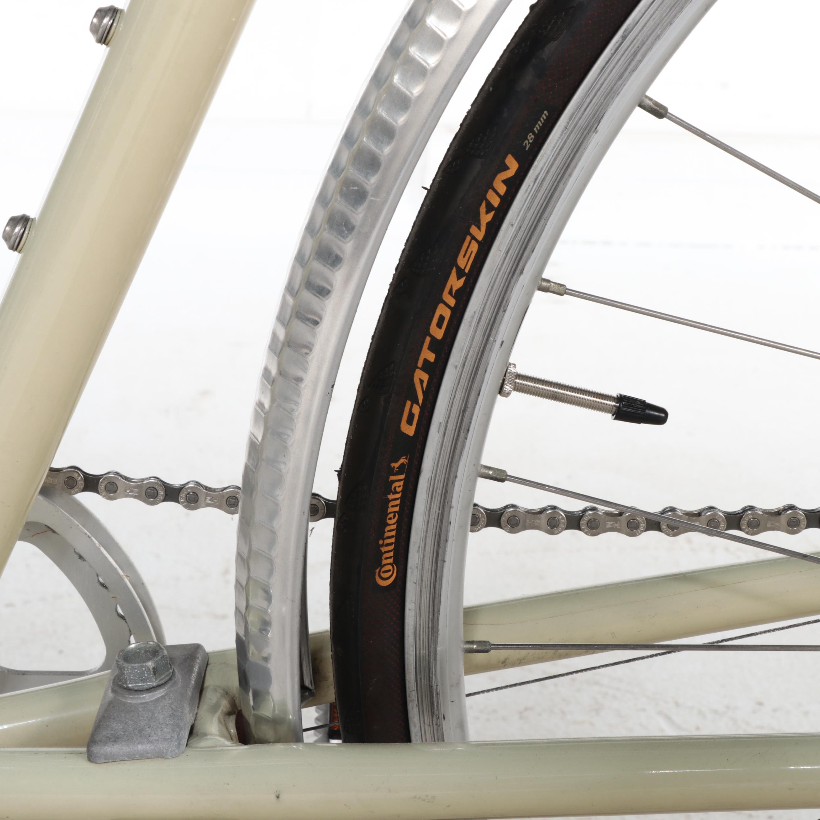 Electra Ticino 8D Cruiser Bicycle in Cream with Fenders, Custom Tires, Vintage