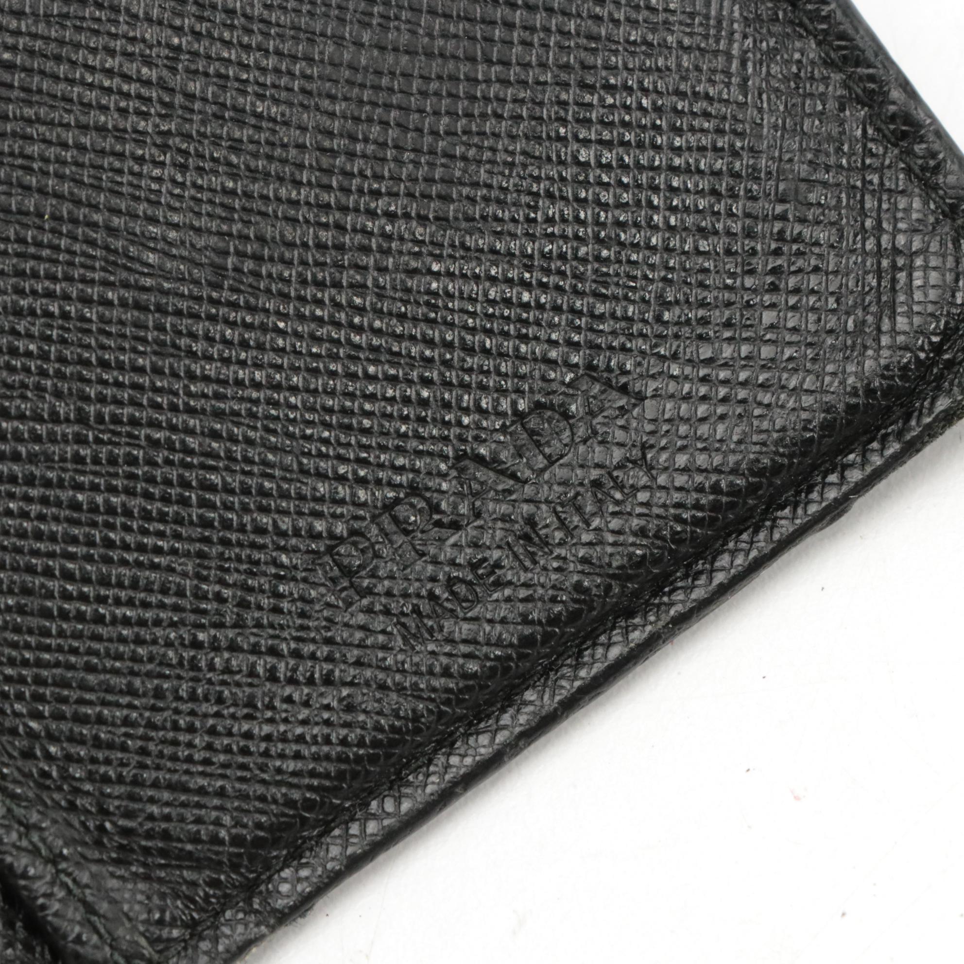 Prada Saffiano Leather Long Vertical Wallet