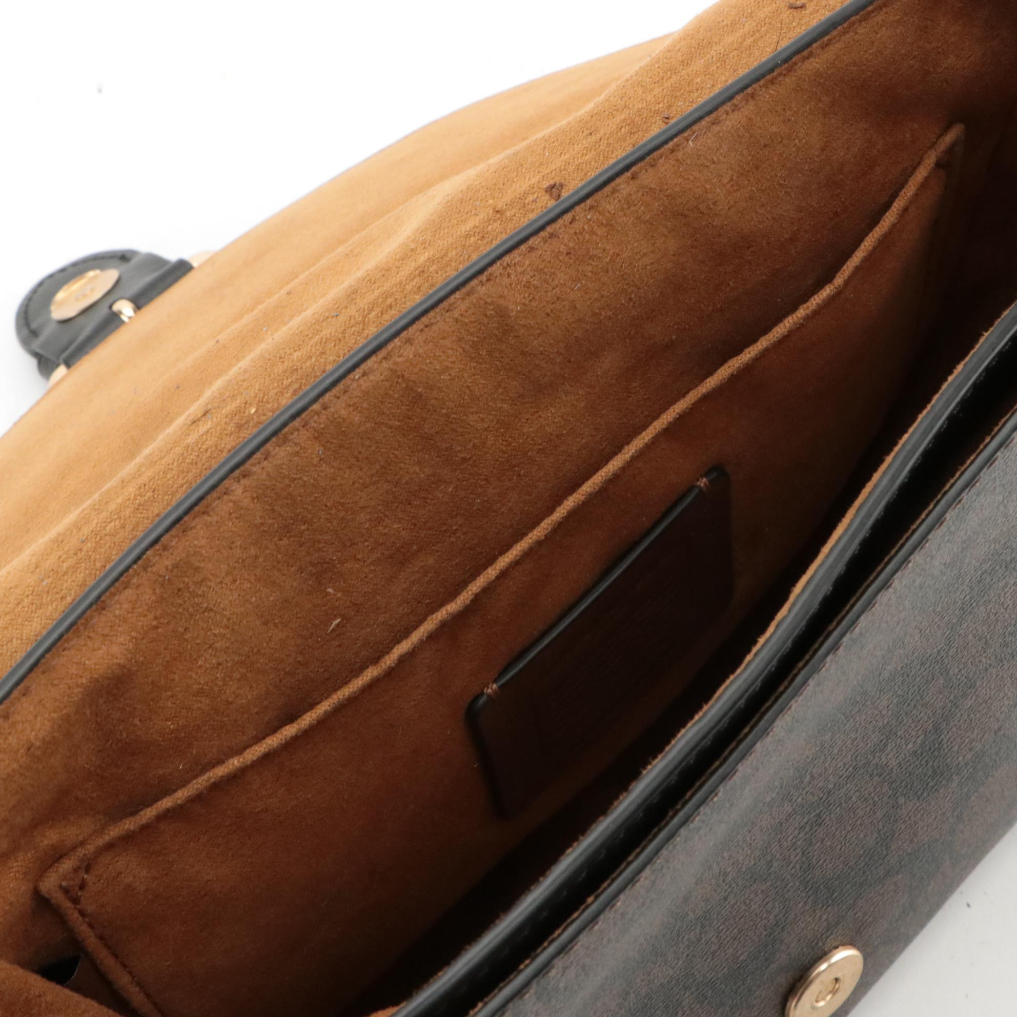 Coach Kleo Shoulder Bag 23 C8515 in Signature Canvas and Suede/Leather