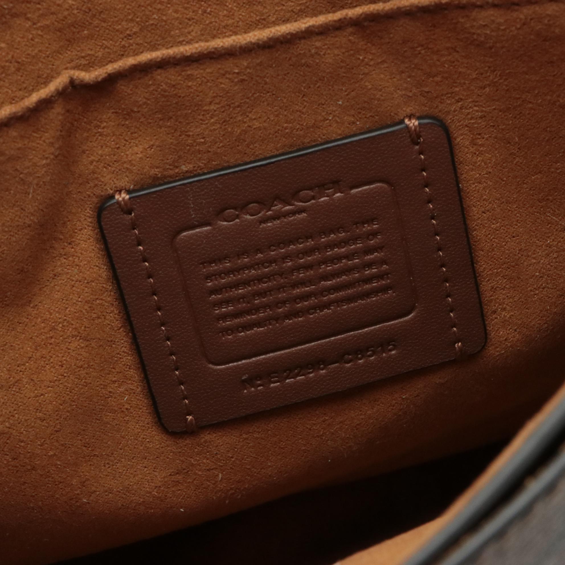 Coach Kleo Shoulder Bag 23 C8515 in Signature Canvas and Suede/Leather