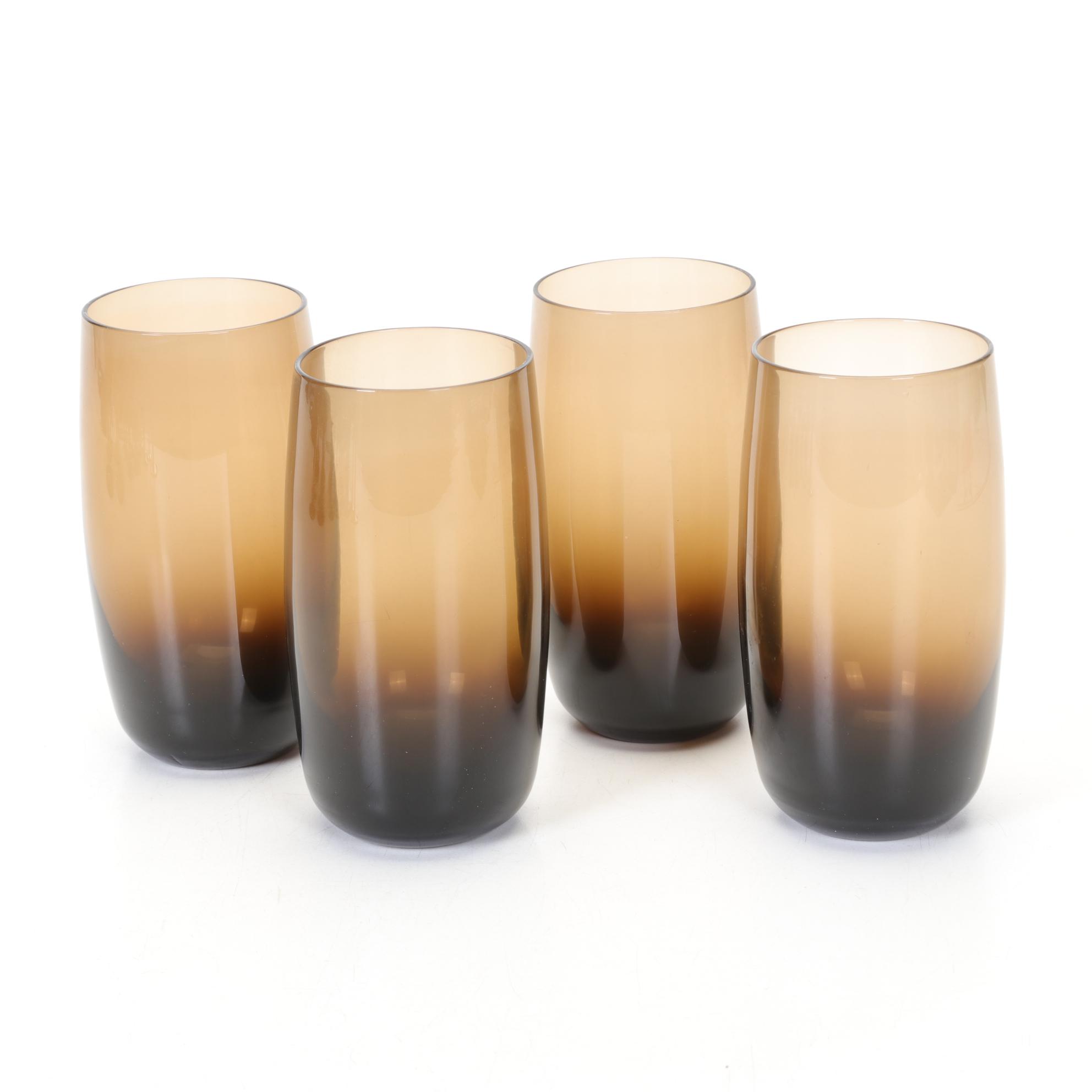 Gorham Reizart Brown Glasses & Stemware, Mid to Late 20th Century