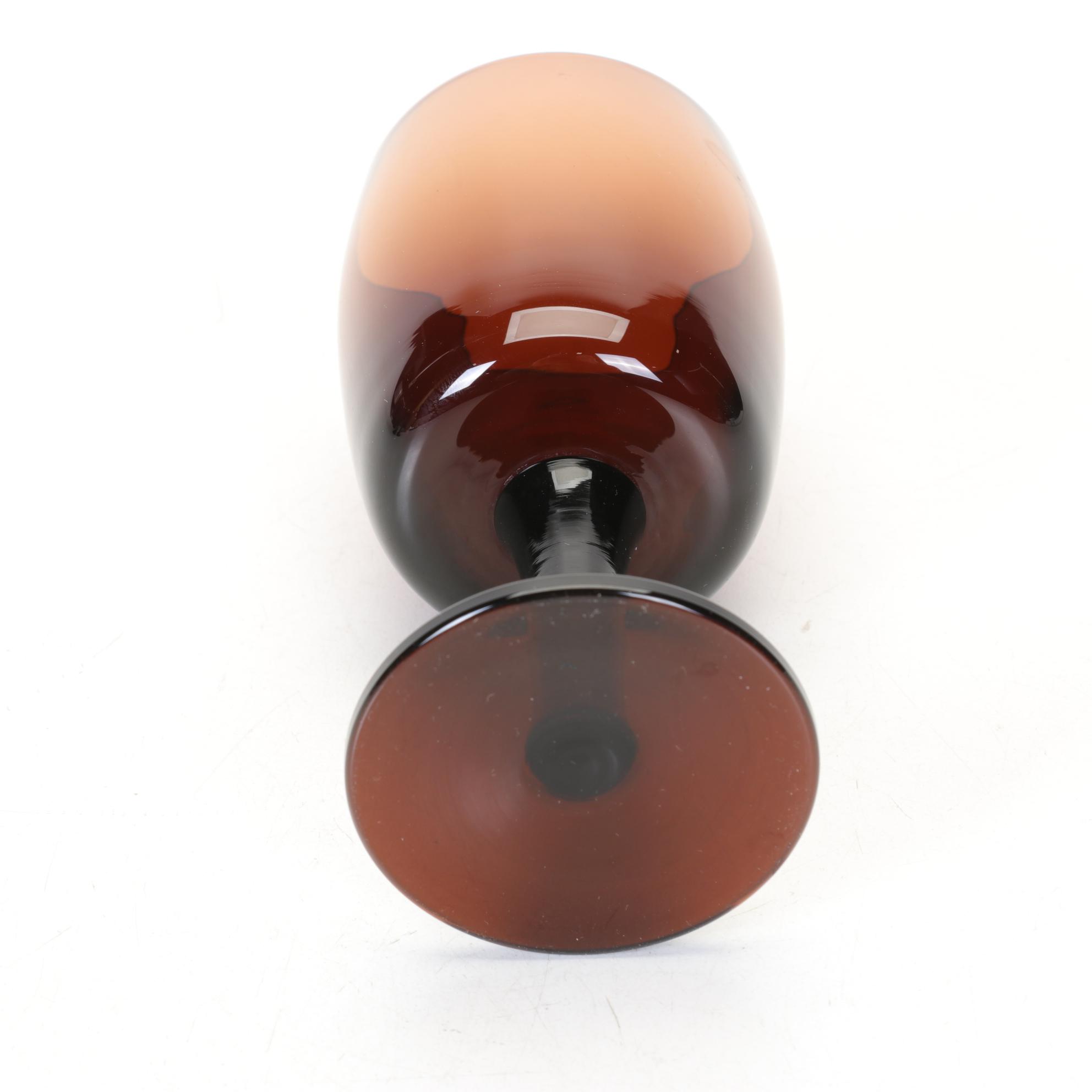 Gorham Reizart Brown Glasses & Stemware, Mid to Late 20th Century