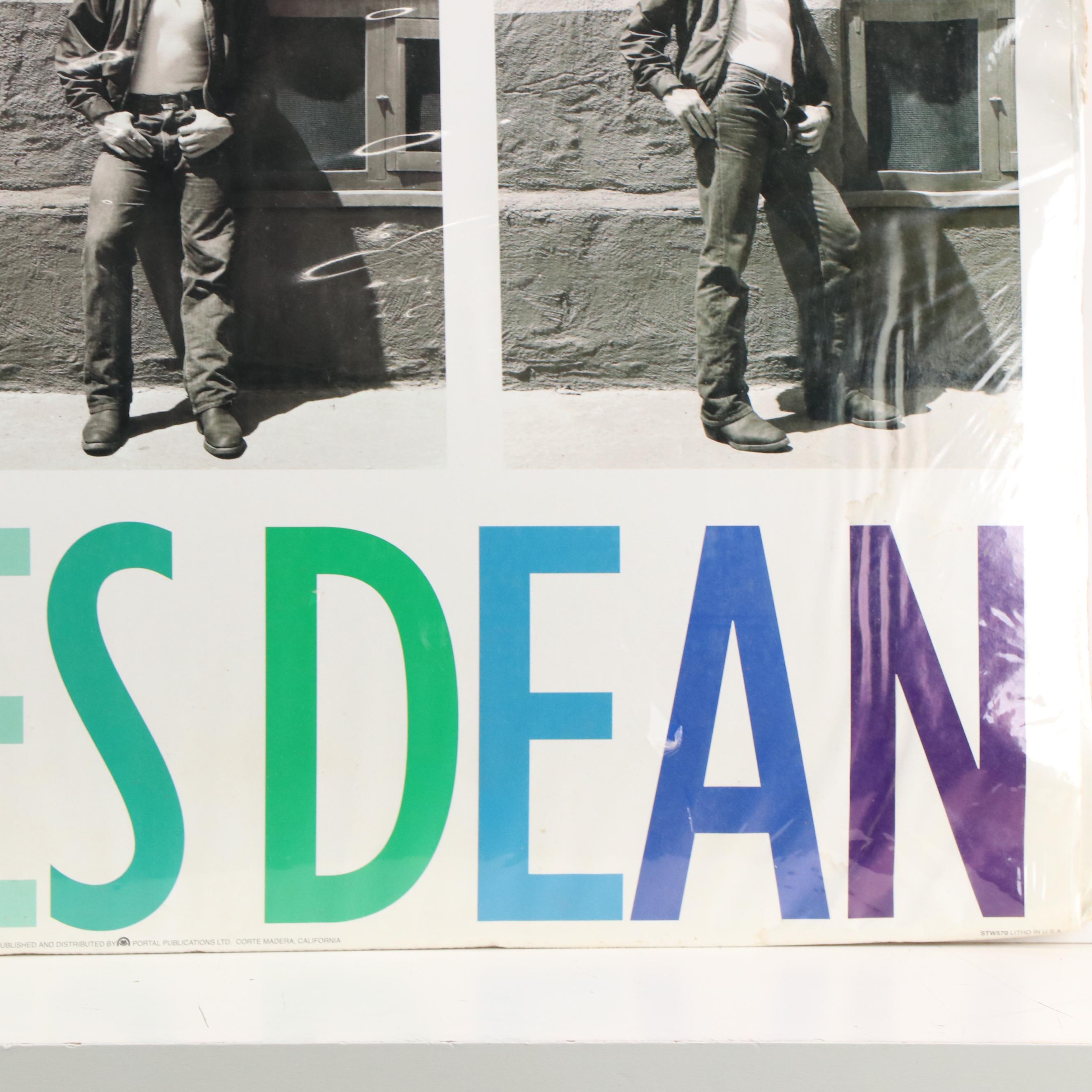 James Dean Offset Lithograph Poster, 1992