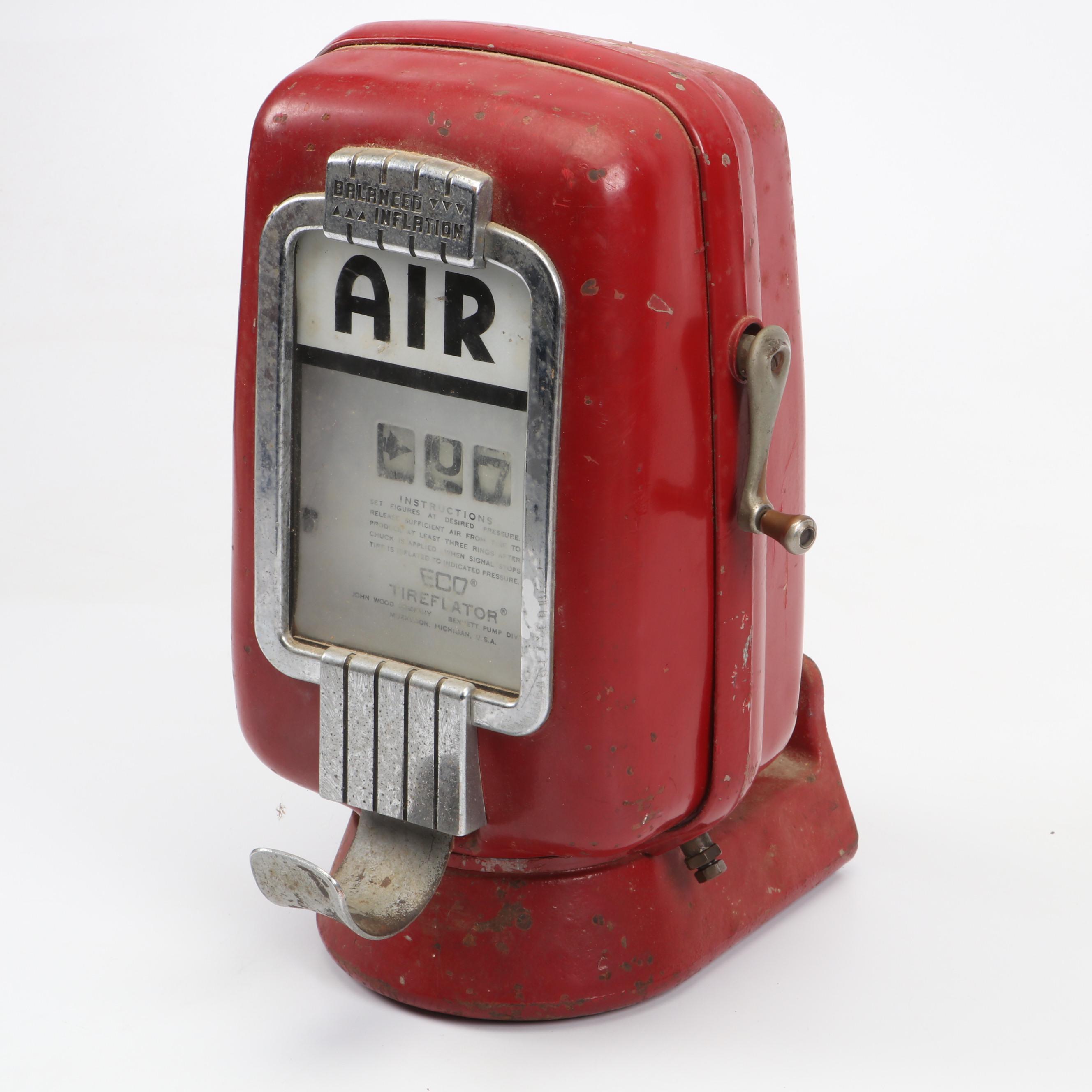 John Wood Co. Eco Tireflater Air Meter, Mid-20th Century