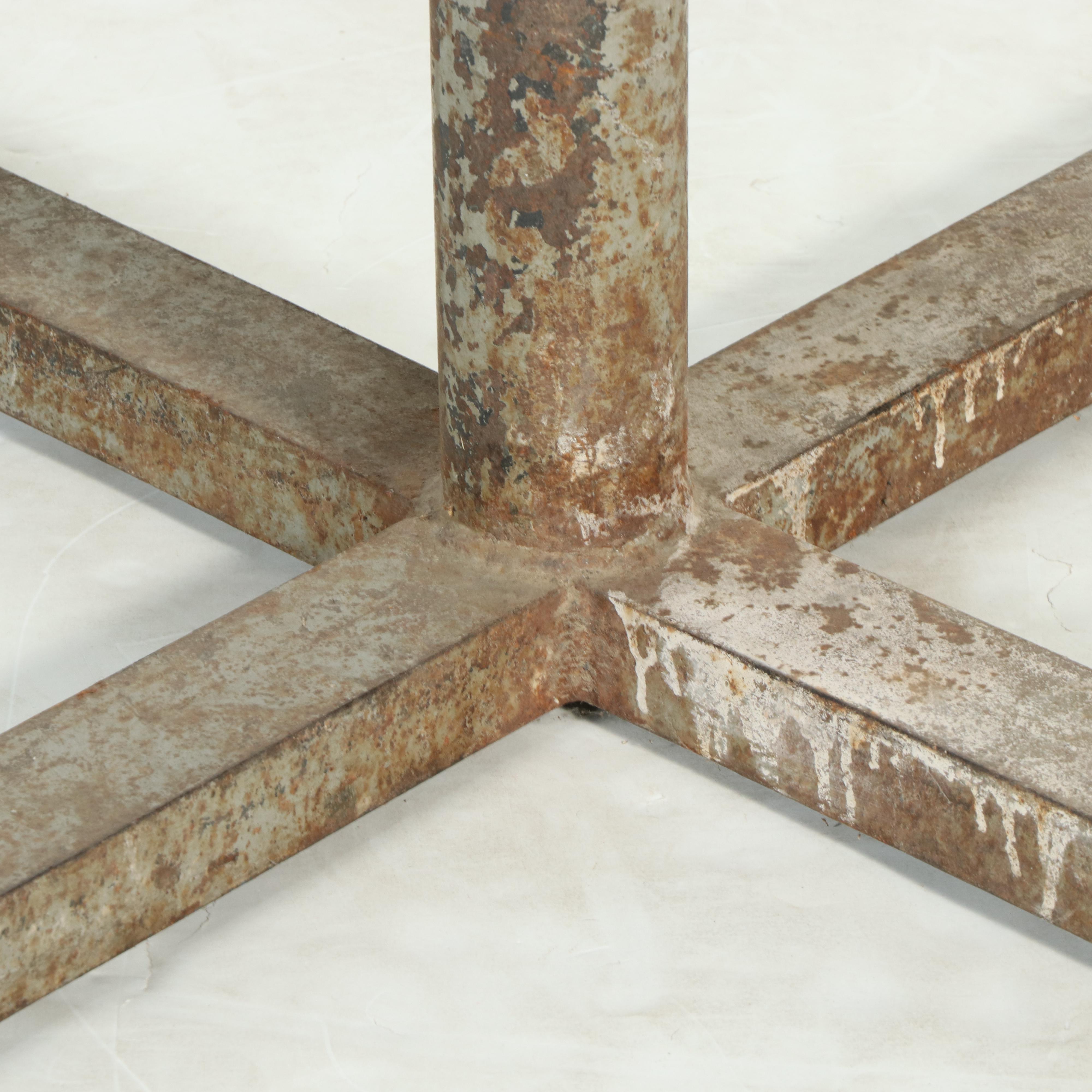 J. Seidl East European Gym Buck Pommel on Iron Stand, 20th C.