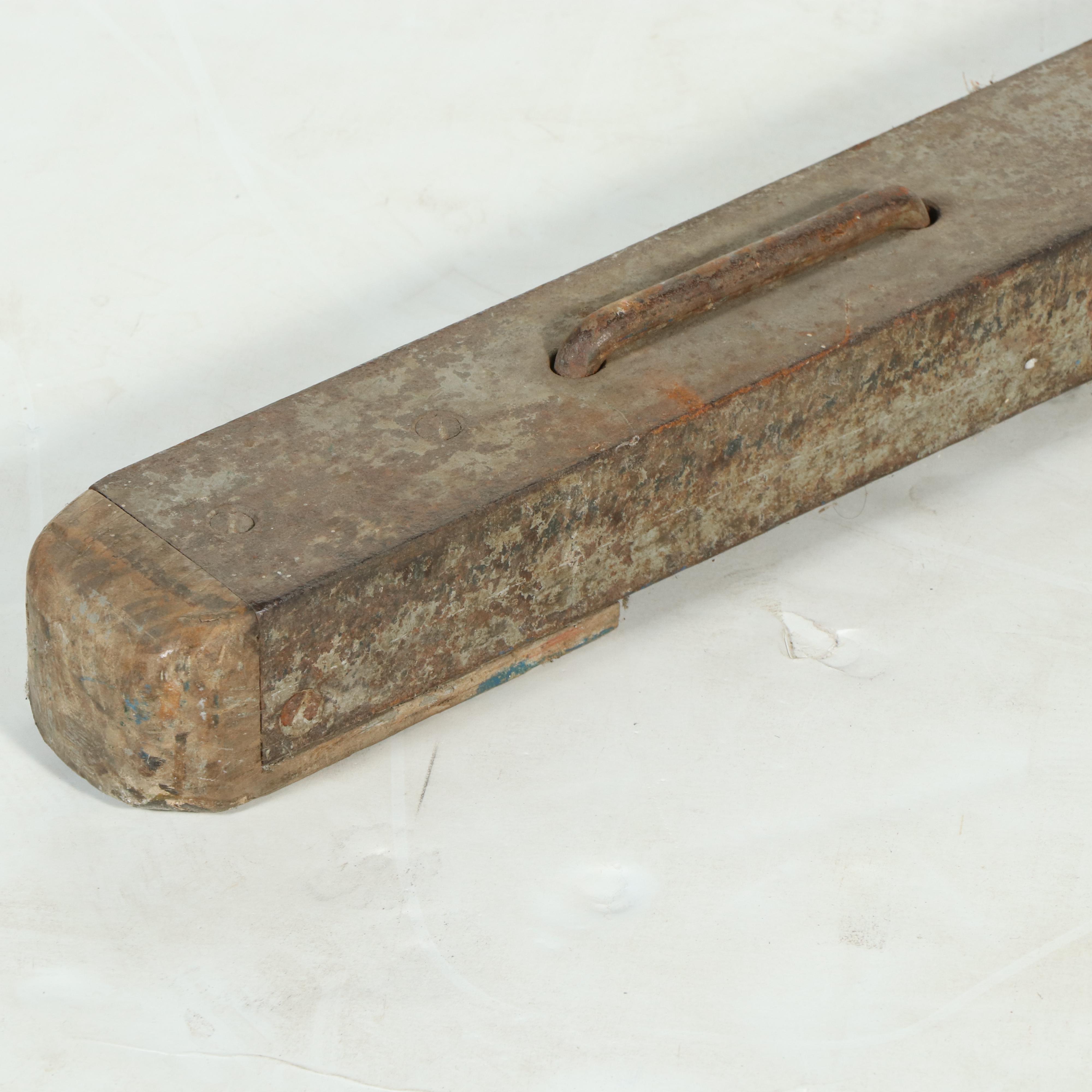 J. Seidl East European Gym Buck Pommel on Iron Stand, 20th C.