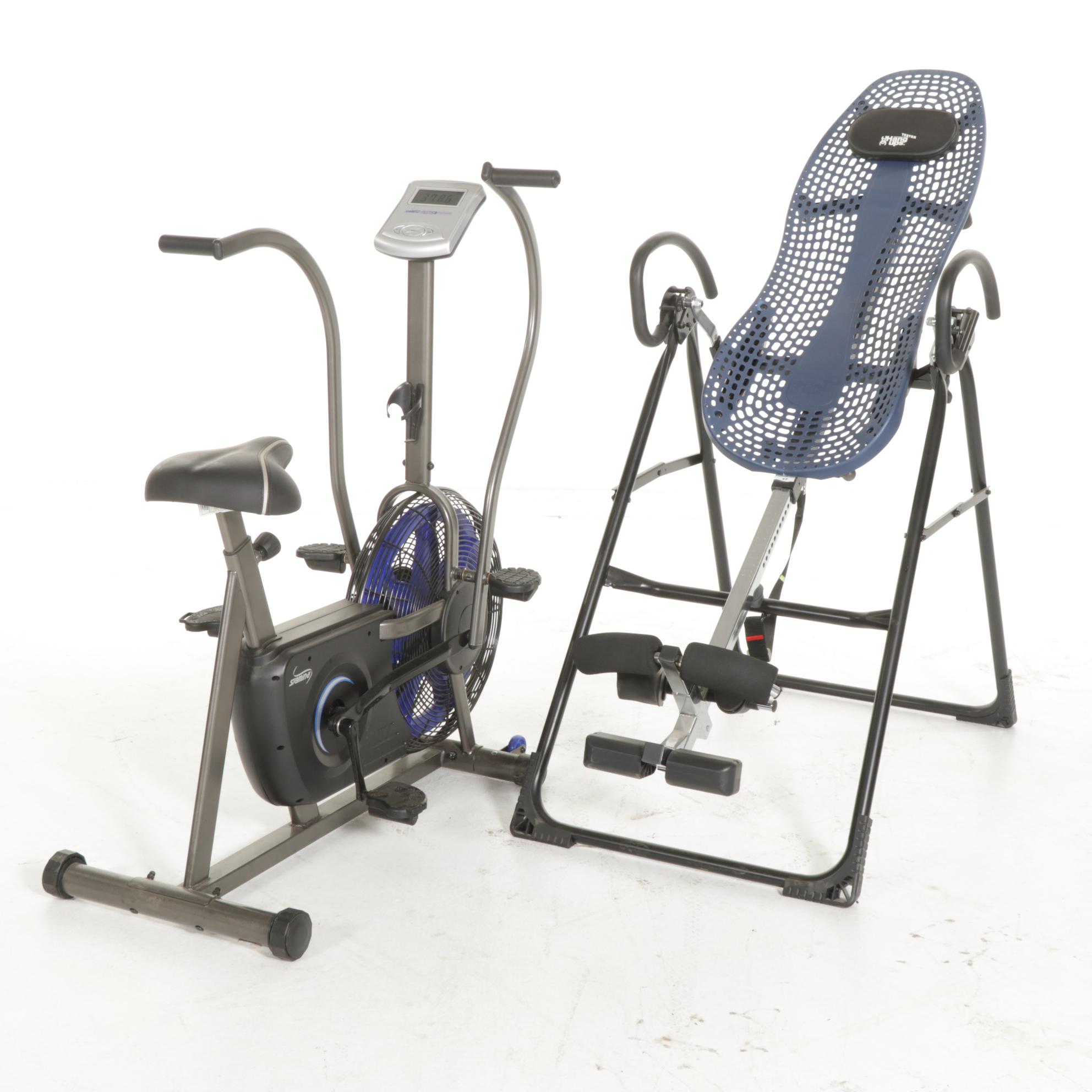 Stamina "Airgometer" Exercise Bike with Inversion Chair