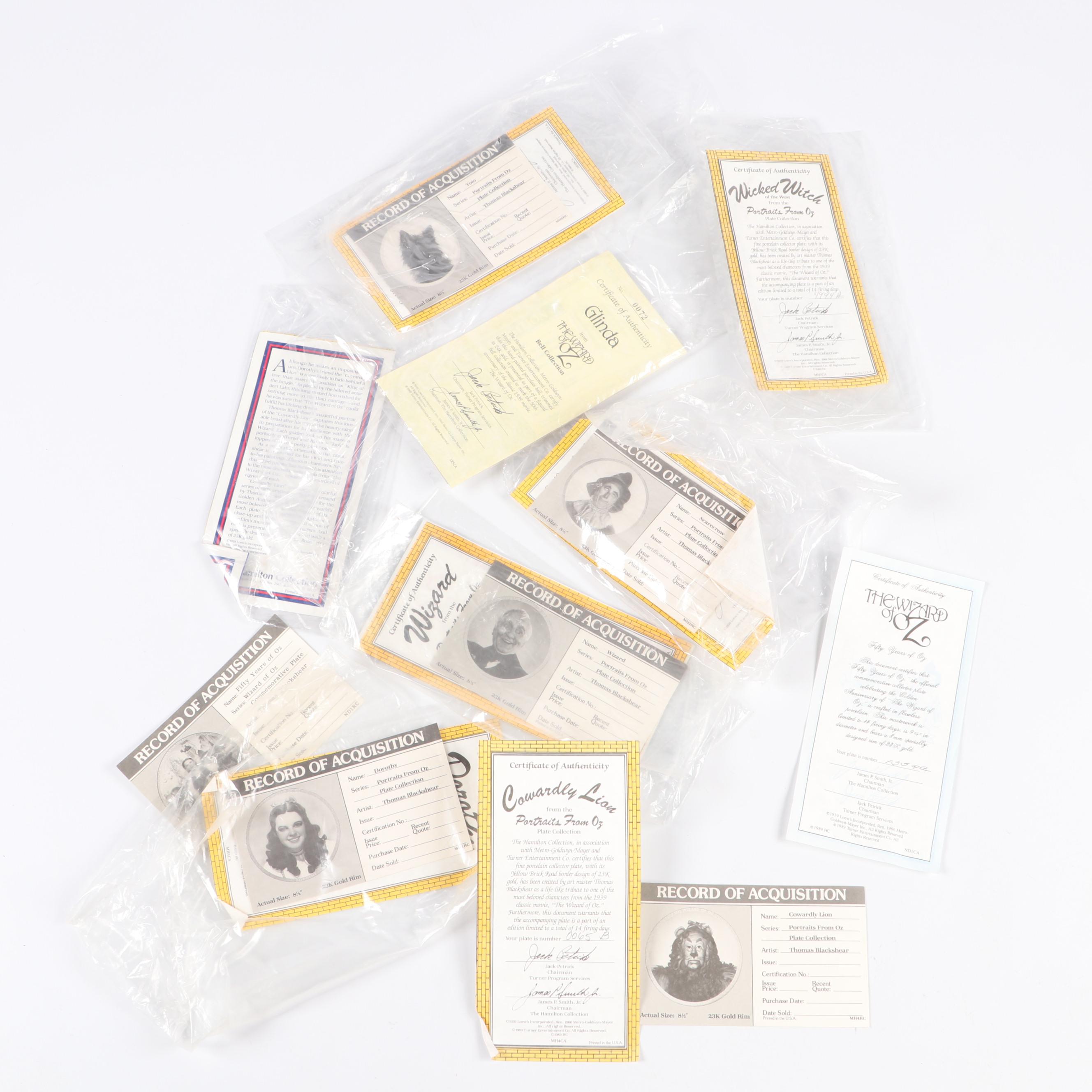 The Hamilton Collection Fifty Years of Oz Plate and Portraits from Oz Plates