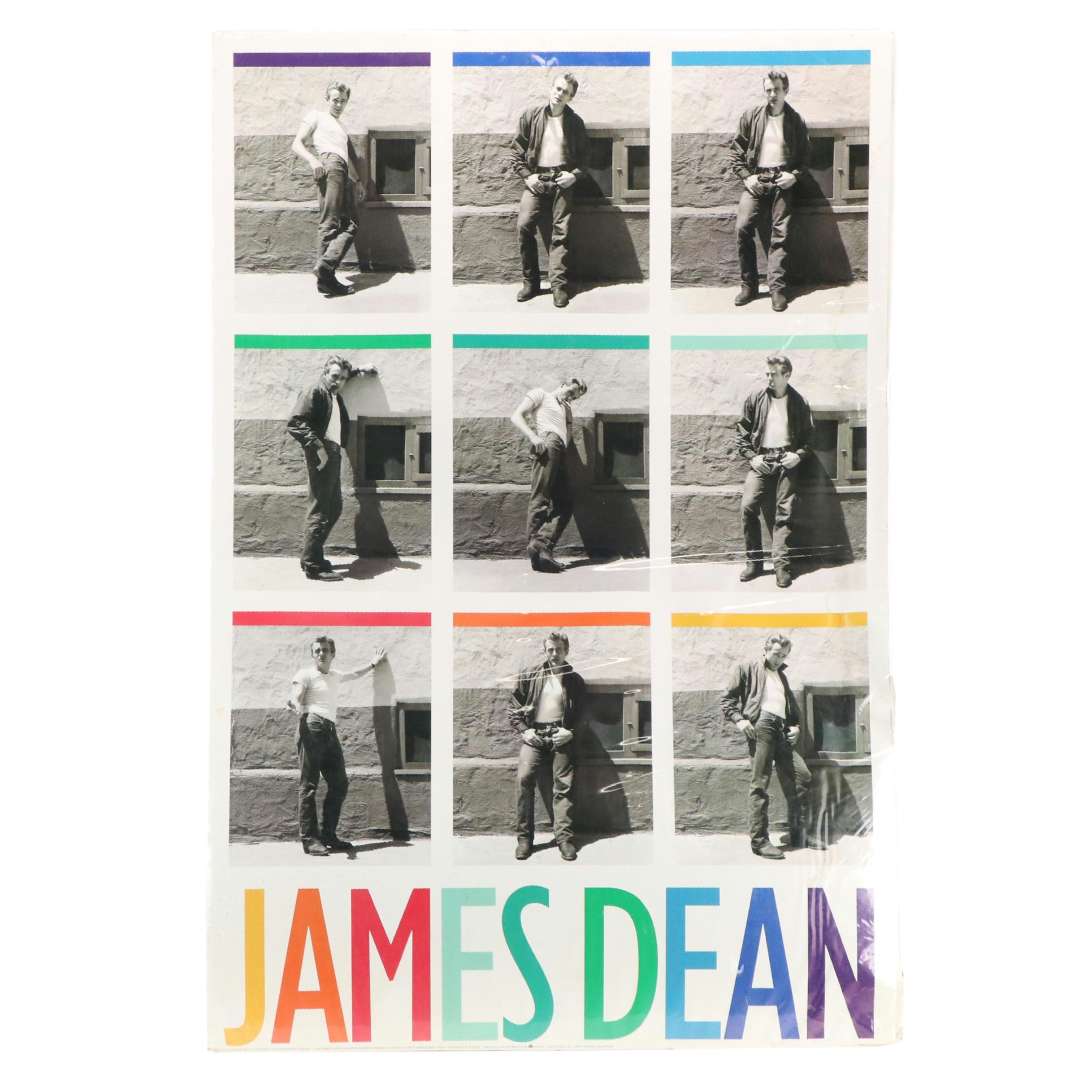 James Dean Offset Lithograph Poster, 1992