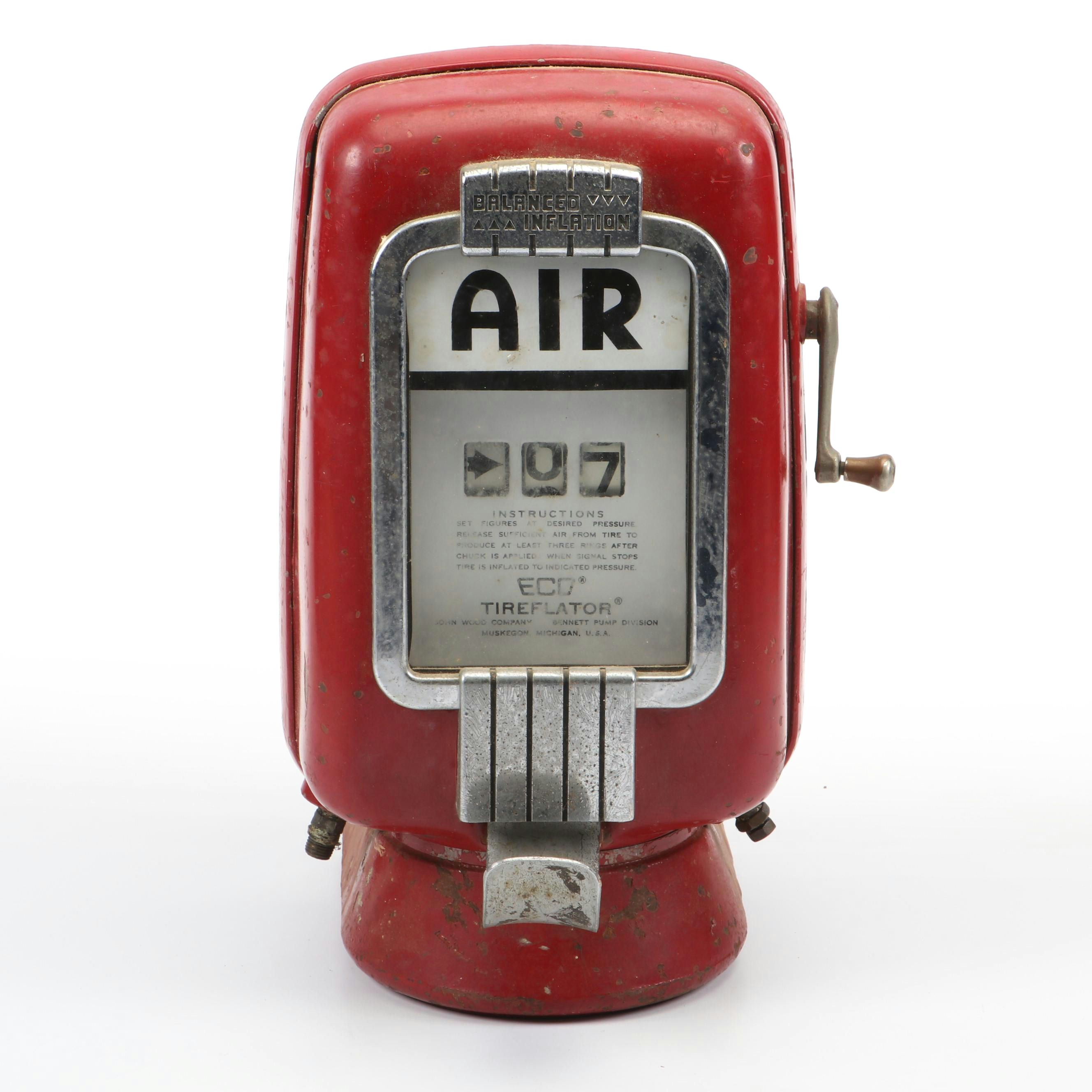 John Wood Co. Eco Tireflater Air Meter, Mid-20th Century