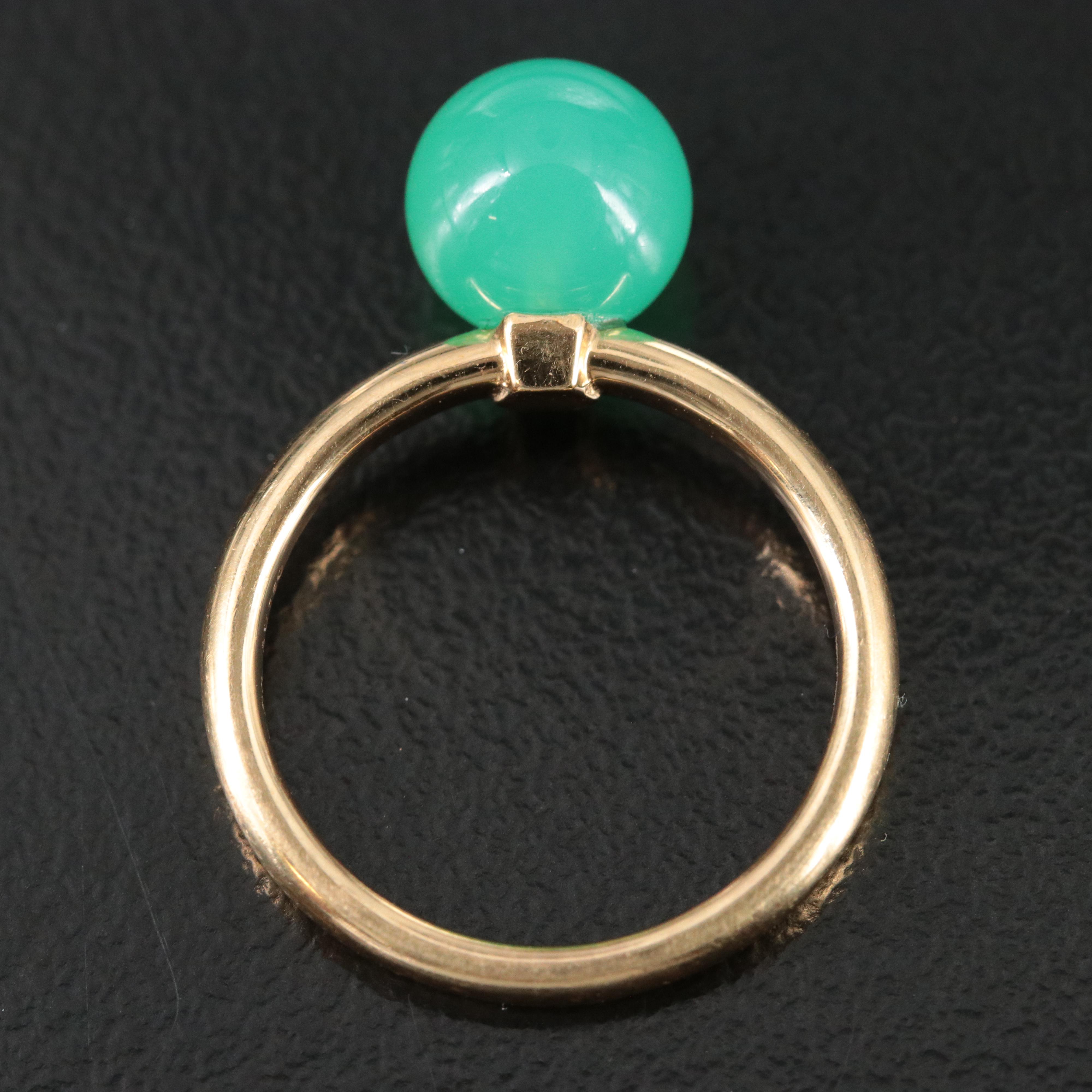 Tiffany & Co. HardWear 18K Chrysoprase Ball Ring