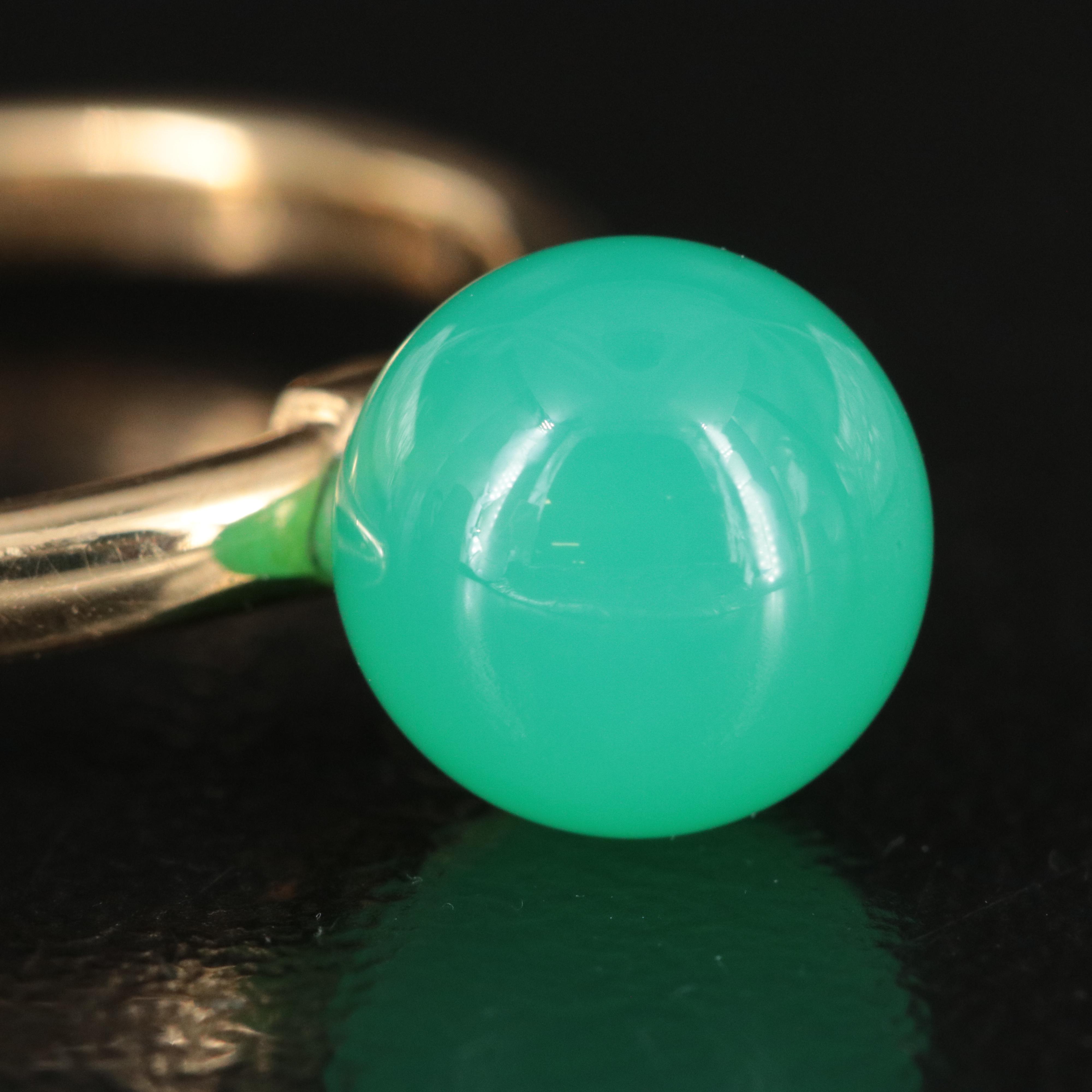 Tiffany & Co. HardWear 18K Chrysoprase Ball Ring
