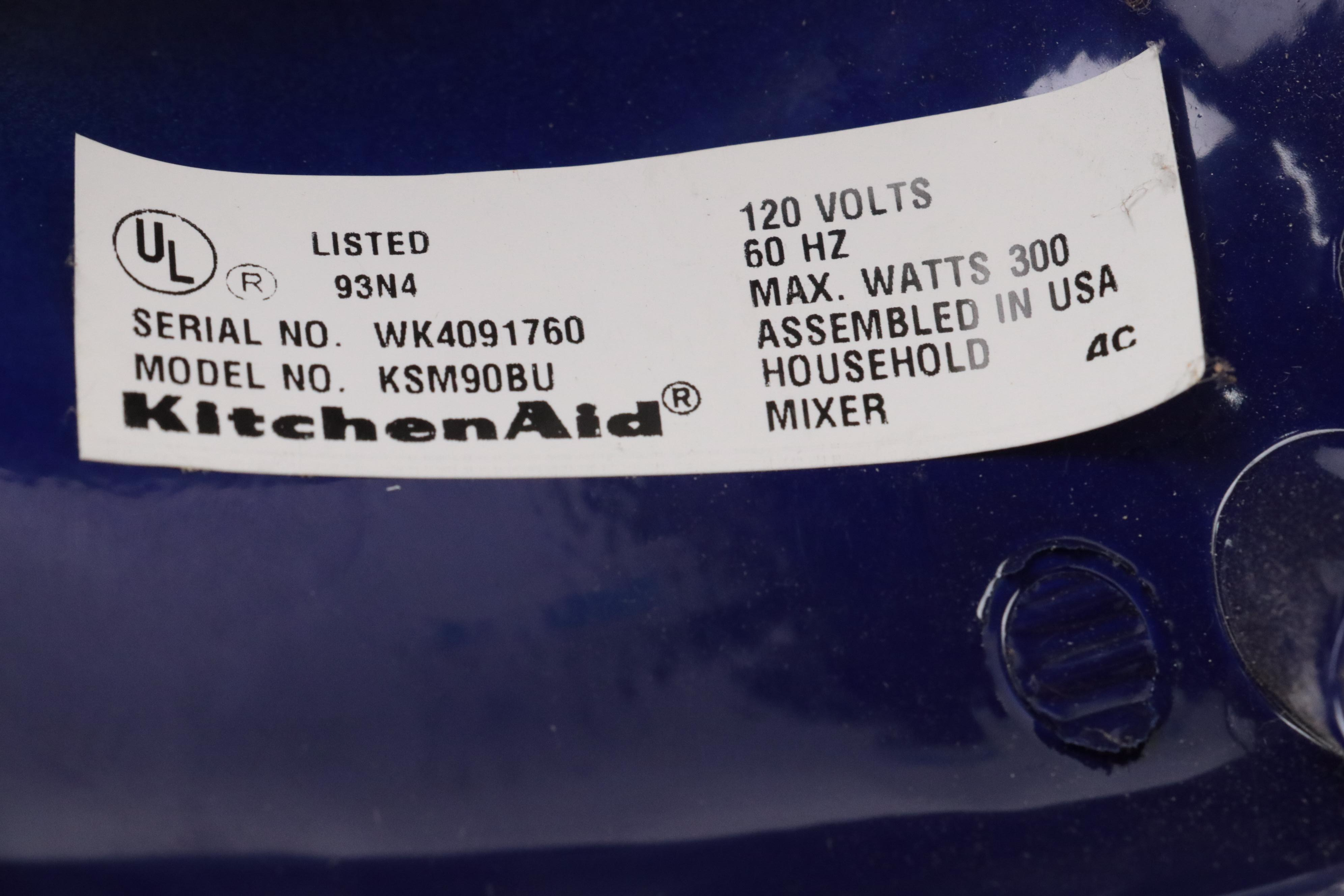 KitchenAid Cobalt Blue Stand Mixer, 2000