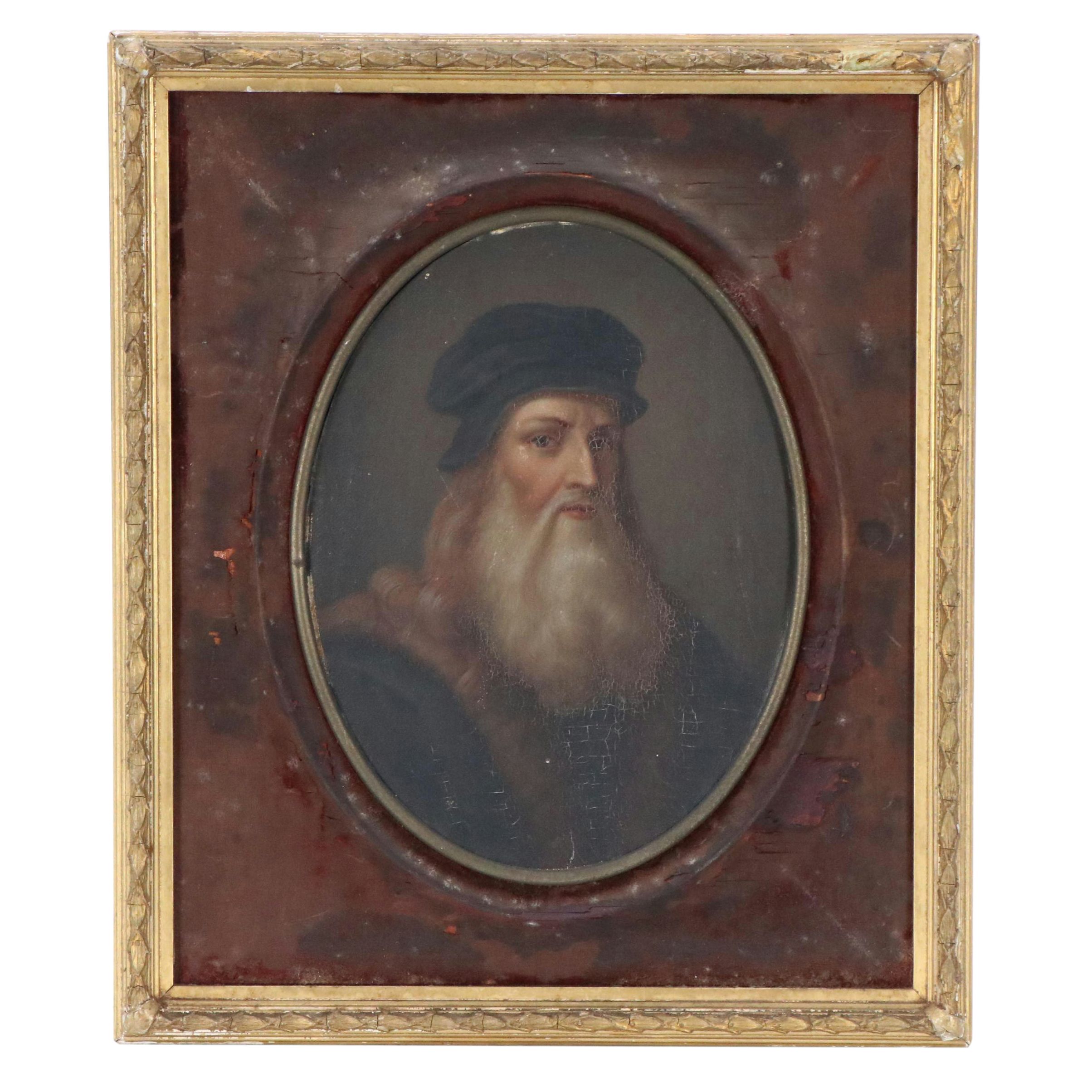 Portrait Oil Painting of Old Man