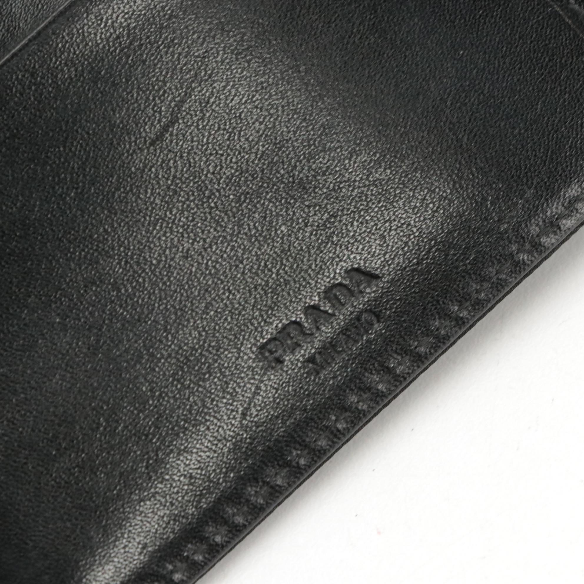 Prada Black Nylon and Leather Agenda Cover