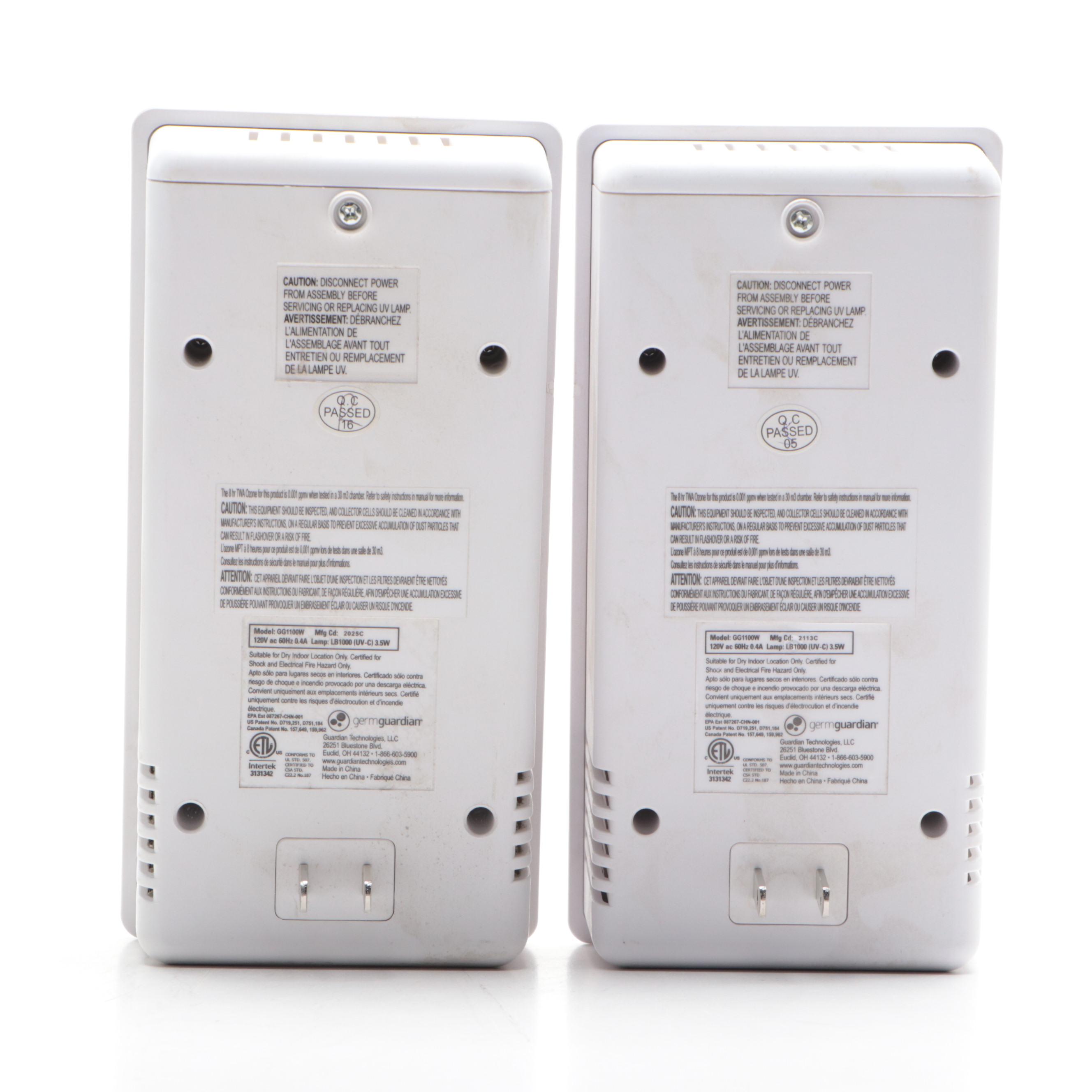 Pair of GermGuardian Pluggable UV-C Air Sanitizers