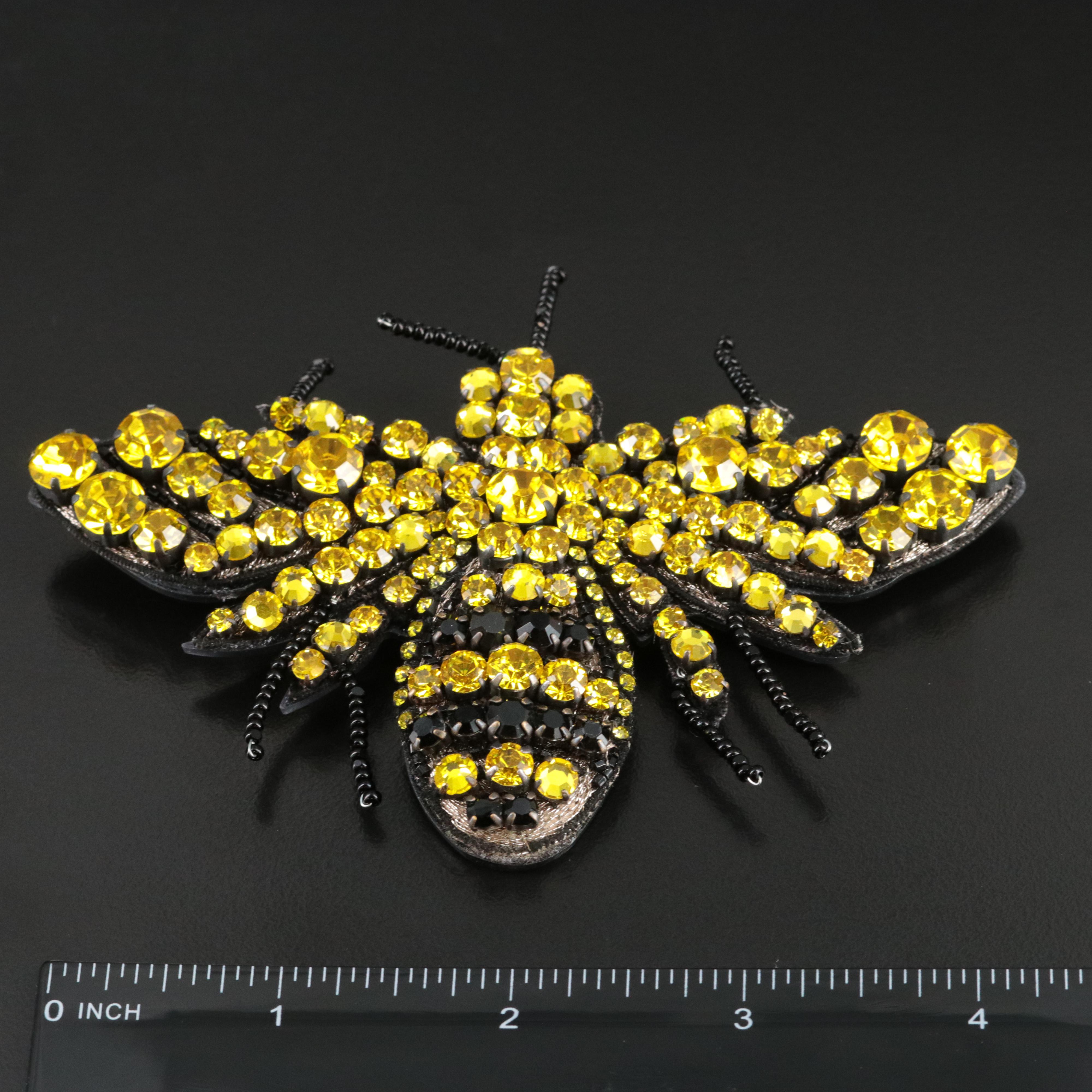 Gucci Crystal Bee Brooch