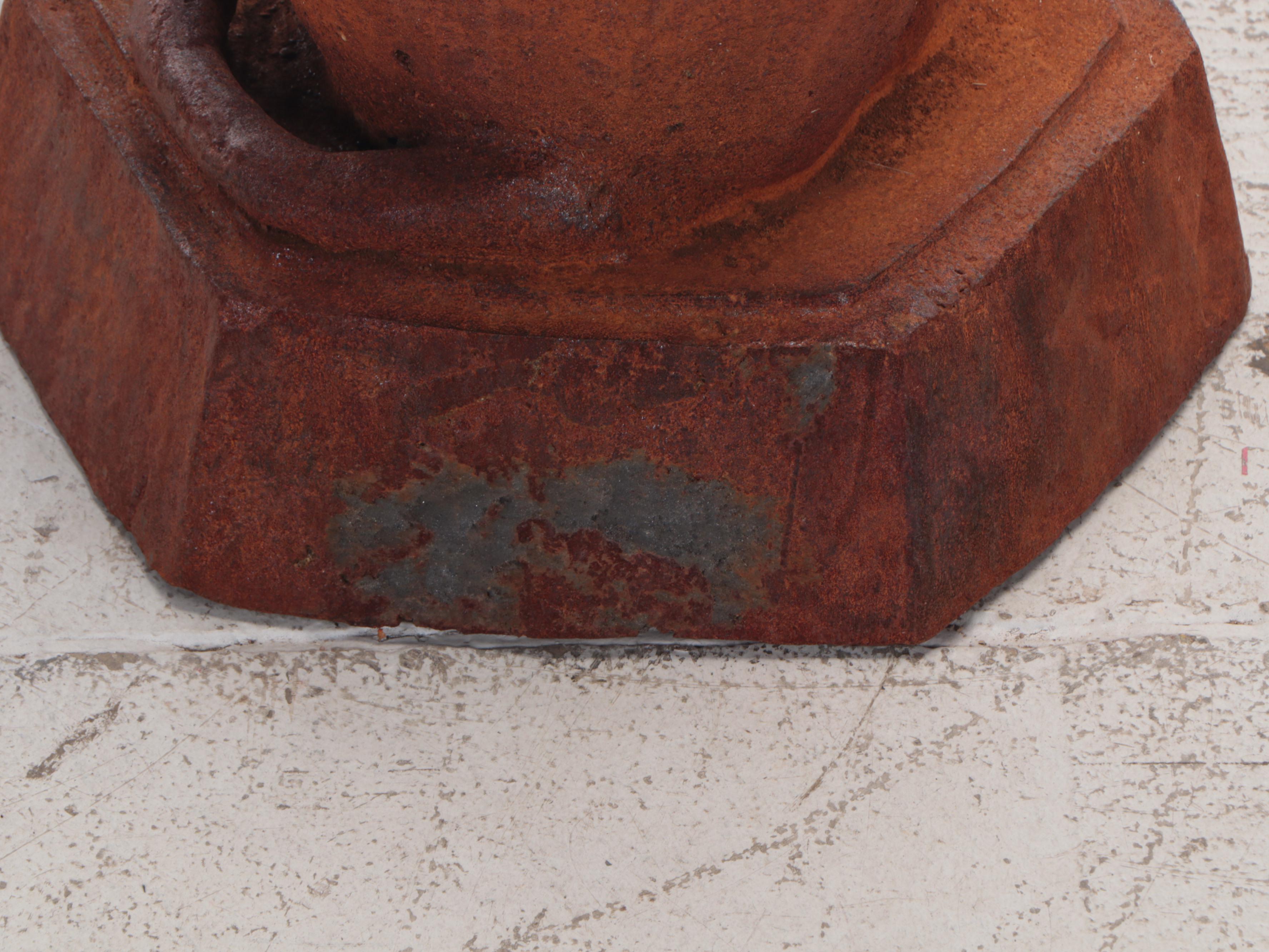 Pair of Cast Iron Whippet Garden Sculptures