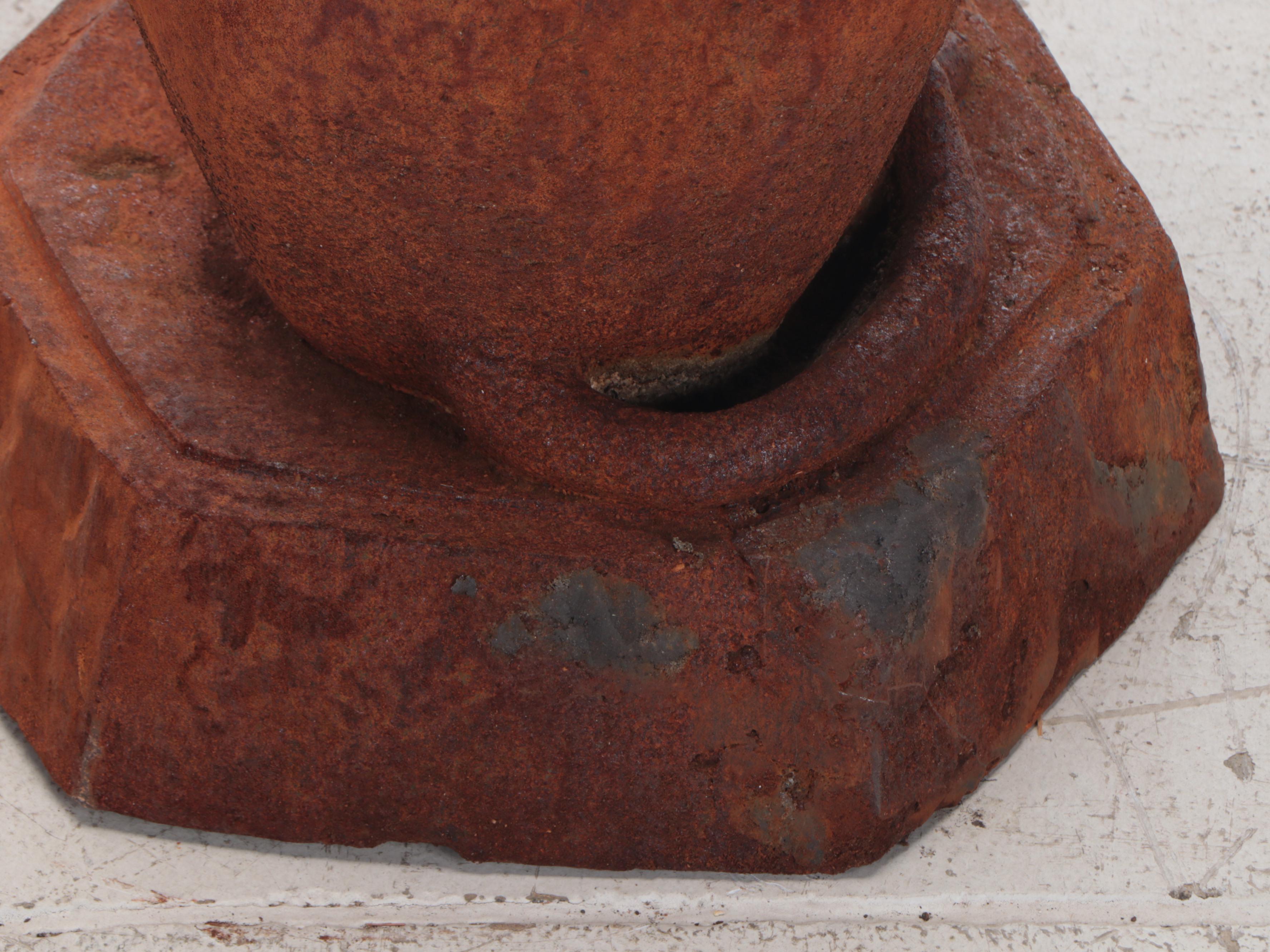 Pair of Cast Iron Whippet Garden Sculptures