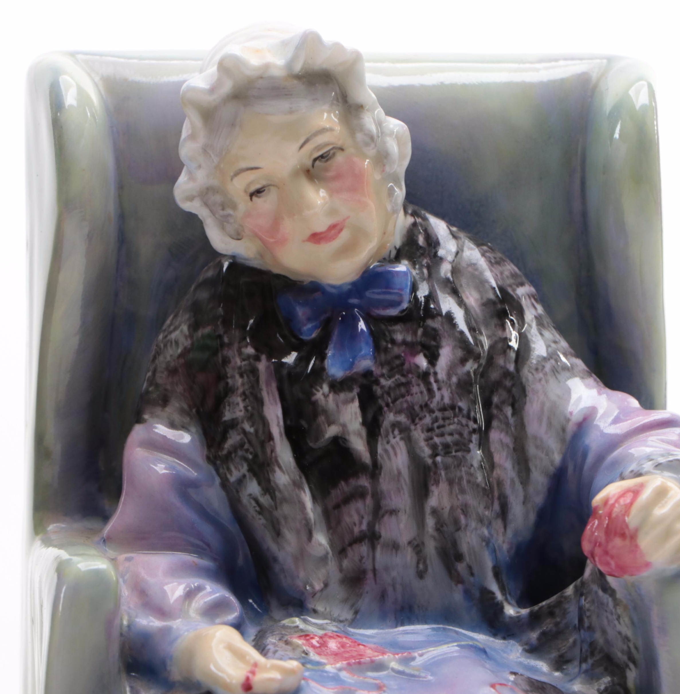 Royal Doulton "The Old Balloon Seller" and "Joan" Porcelain Figurines