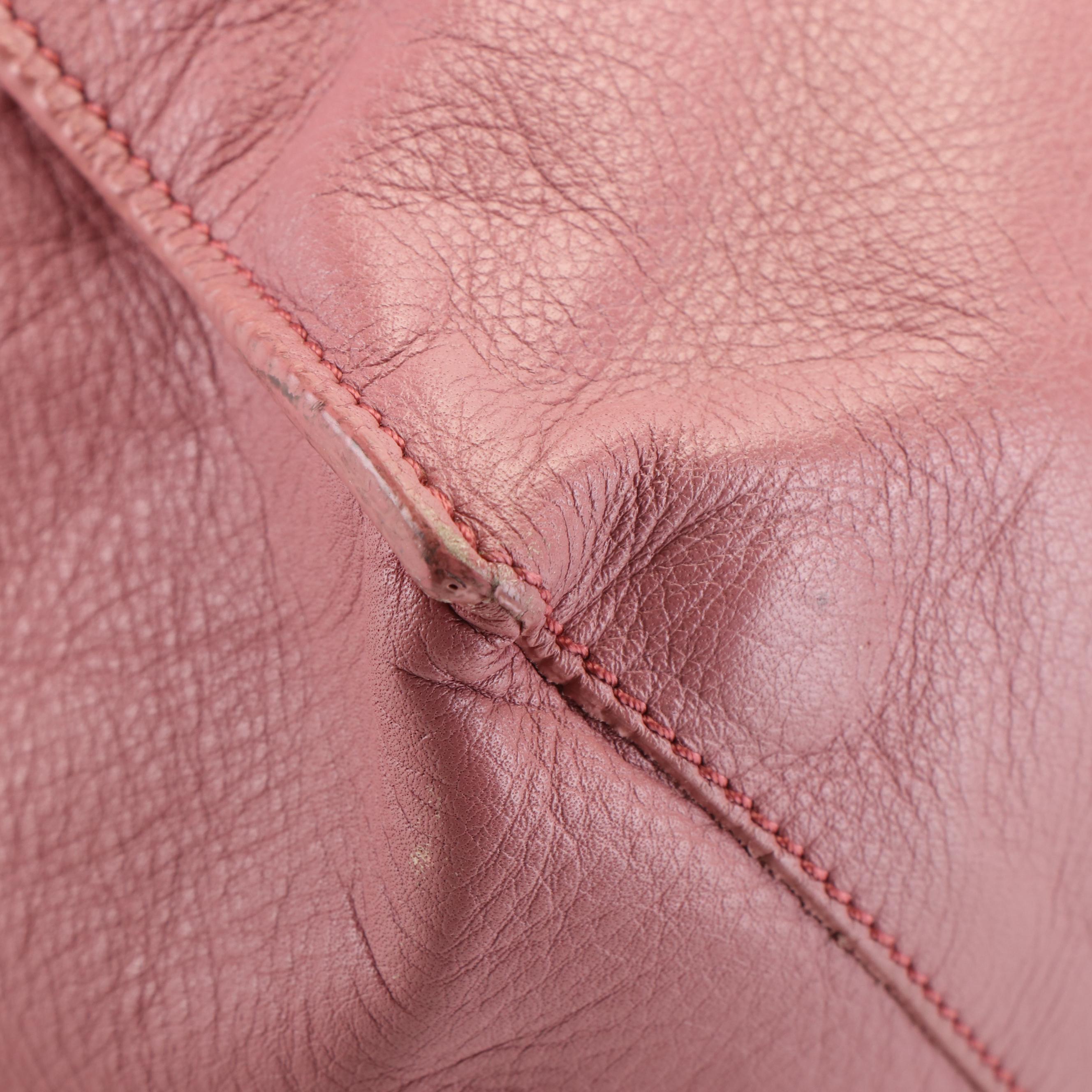 Balenciaga Papier A4 Classic Studs Tote in Pink Calfskin Leather