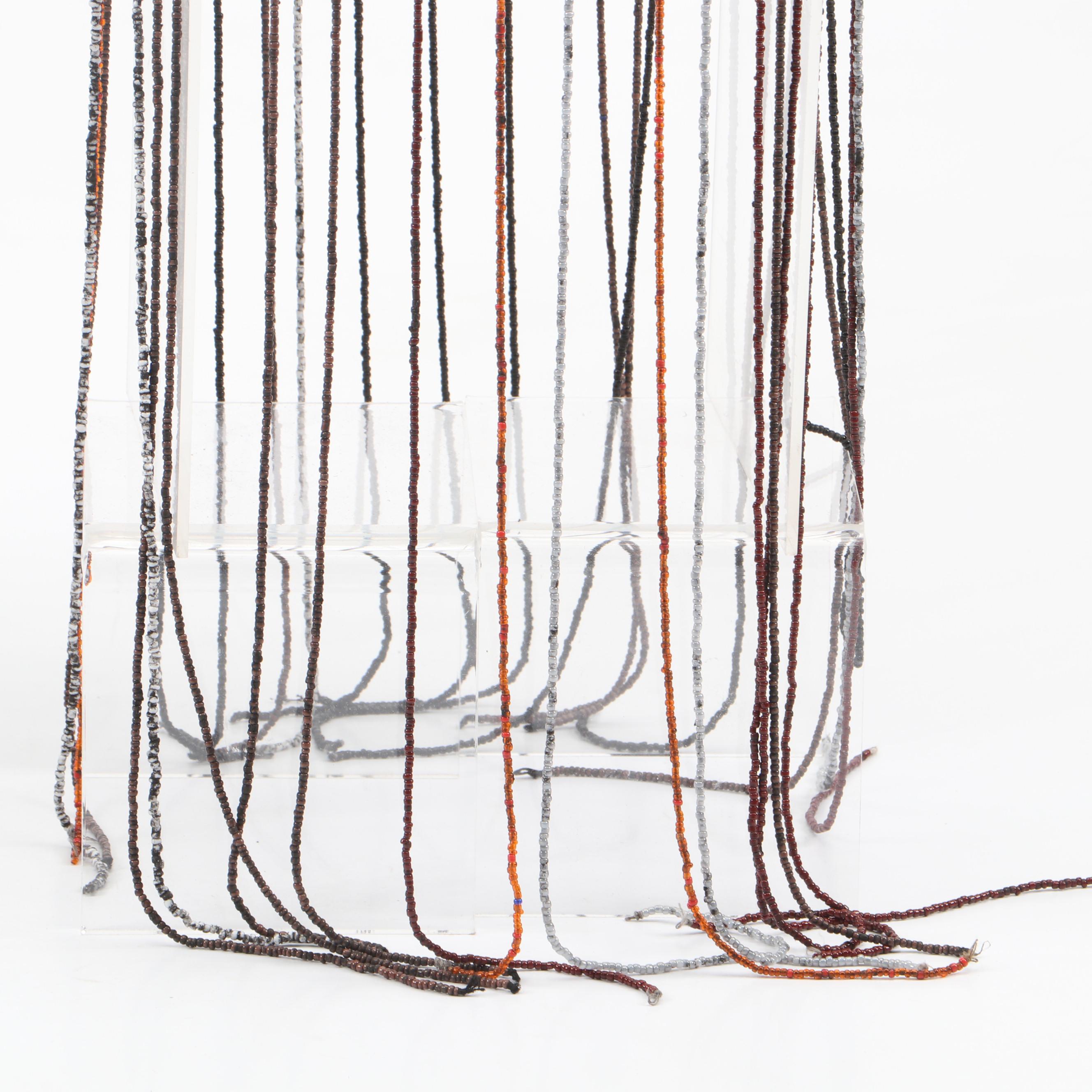 Nigerian Yoruba "Ade Oba" Hand-Beaded Royal Headdress Crowns