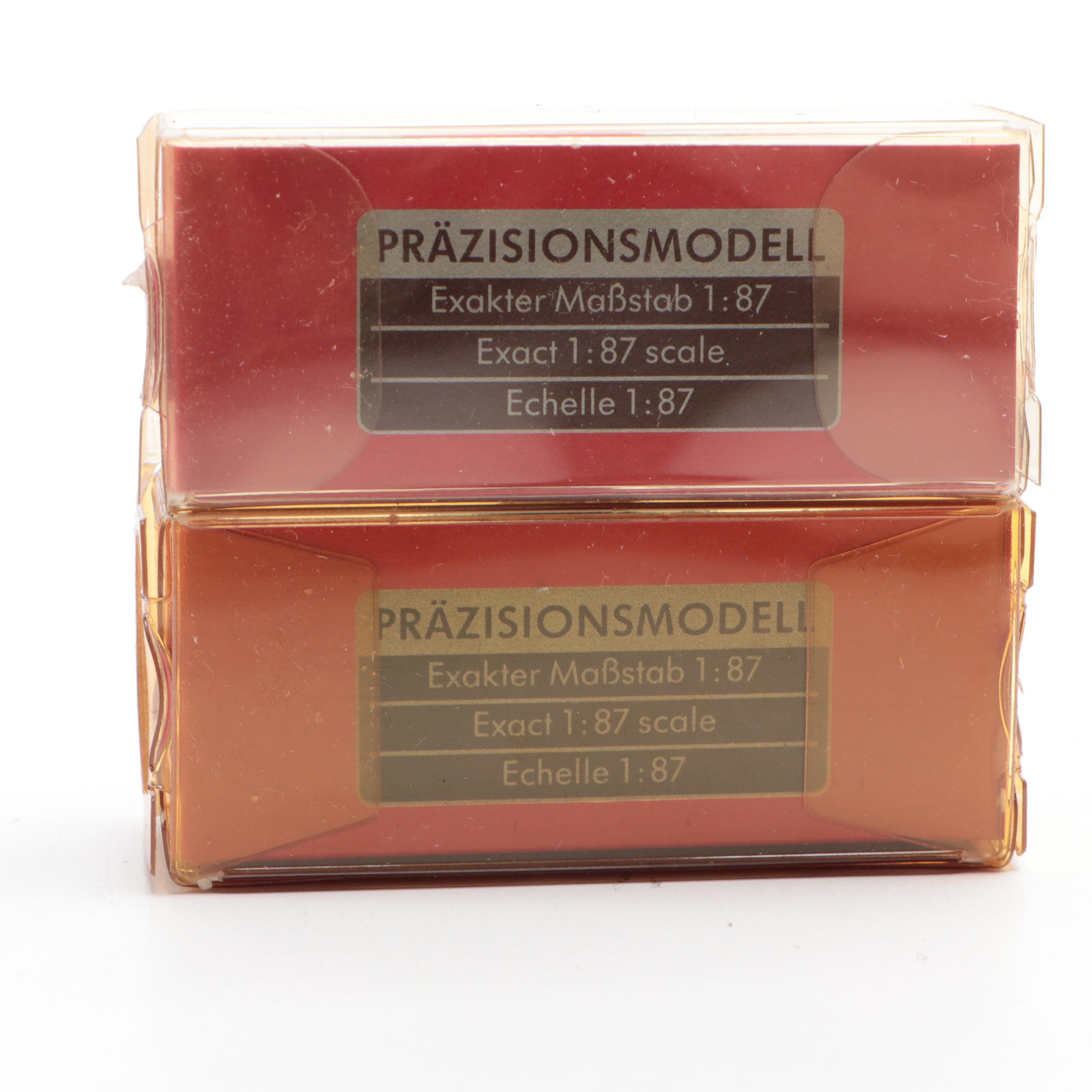 Herpa HO Scale Model Cars for Model Train Displays, Mid to Late 20th Century