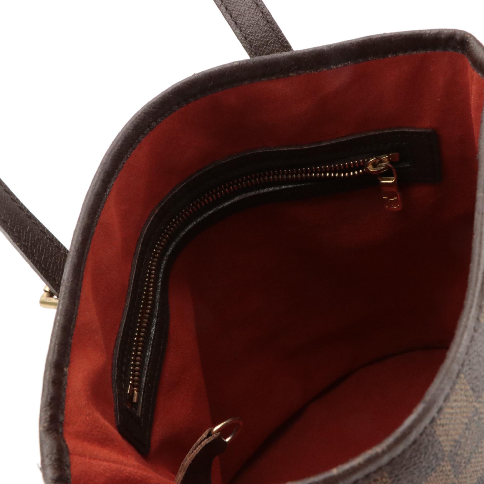 Louis Vuitton Marais Bucket Bag in Damier Ébène Canvas and Leather
