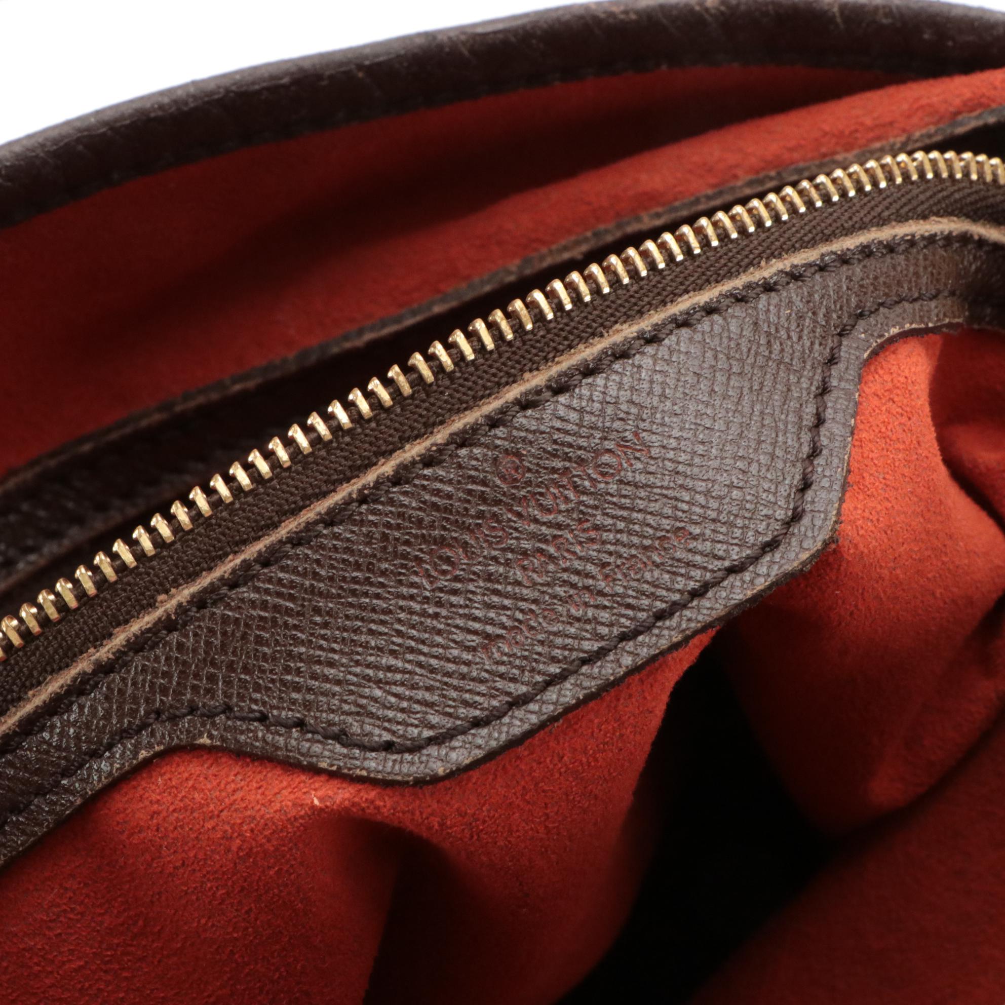 Louis Vuitton Marais Bucket Bag in Damier Ébène Canvas and Leather