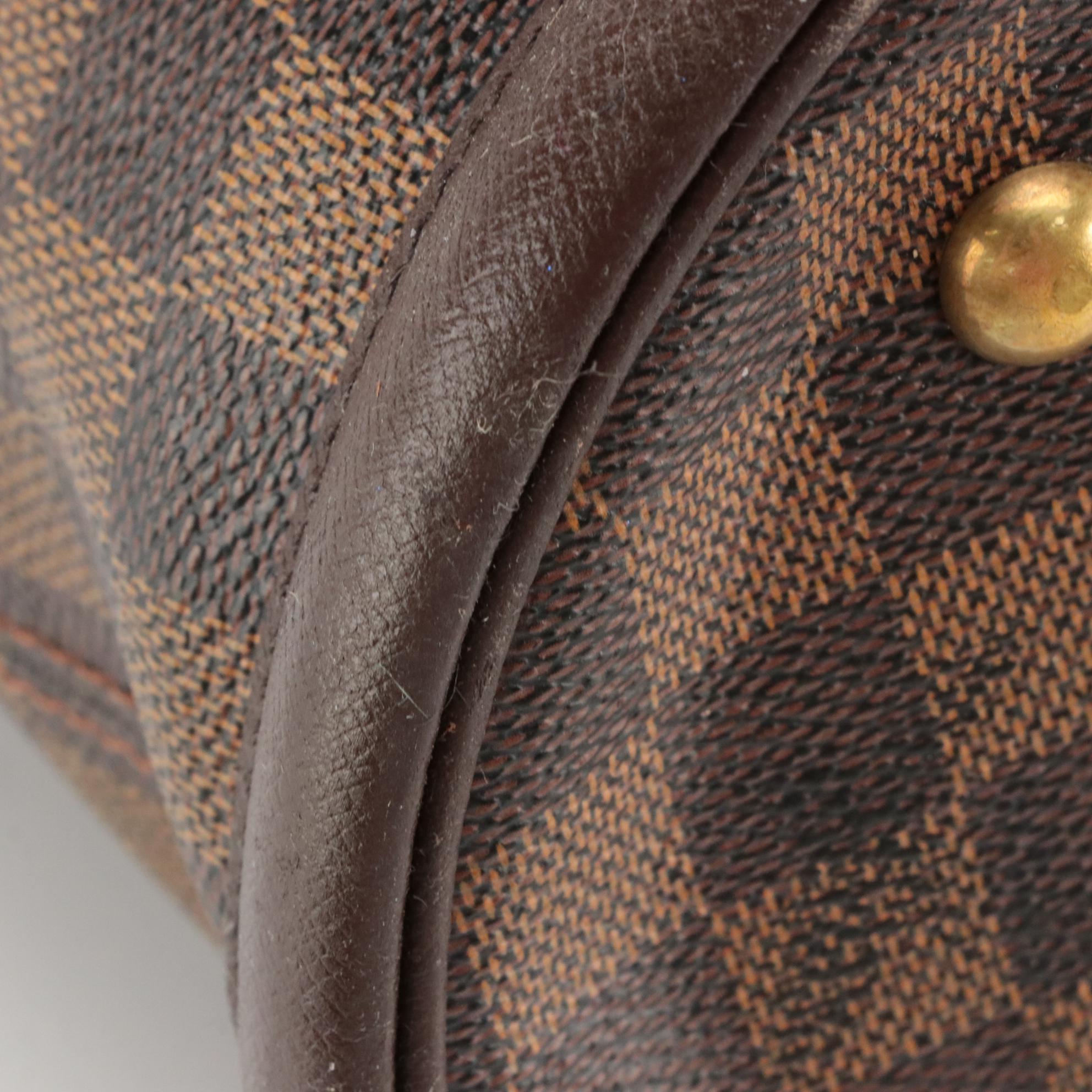 Louis Vuitton Marais Bucket Bag in Damier Ébène Canvas and Leather