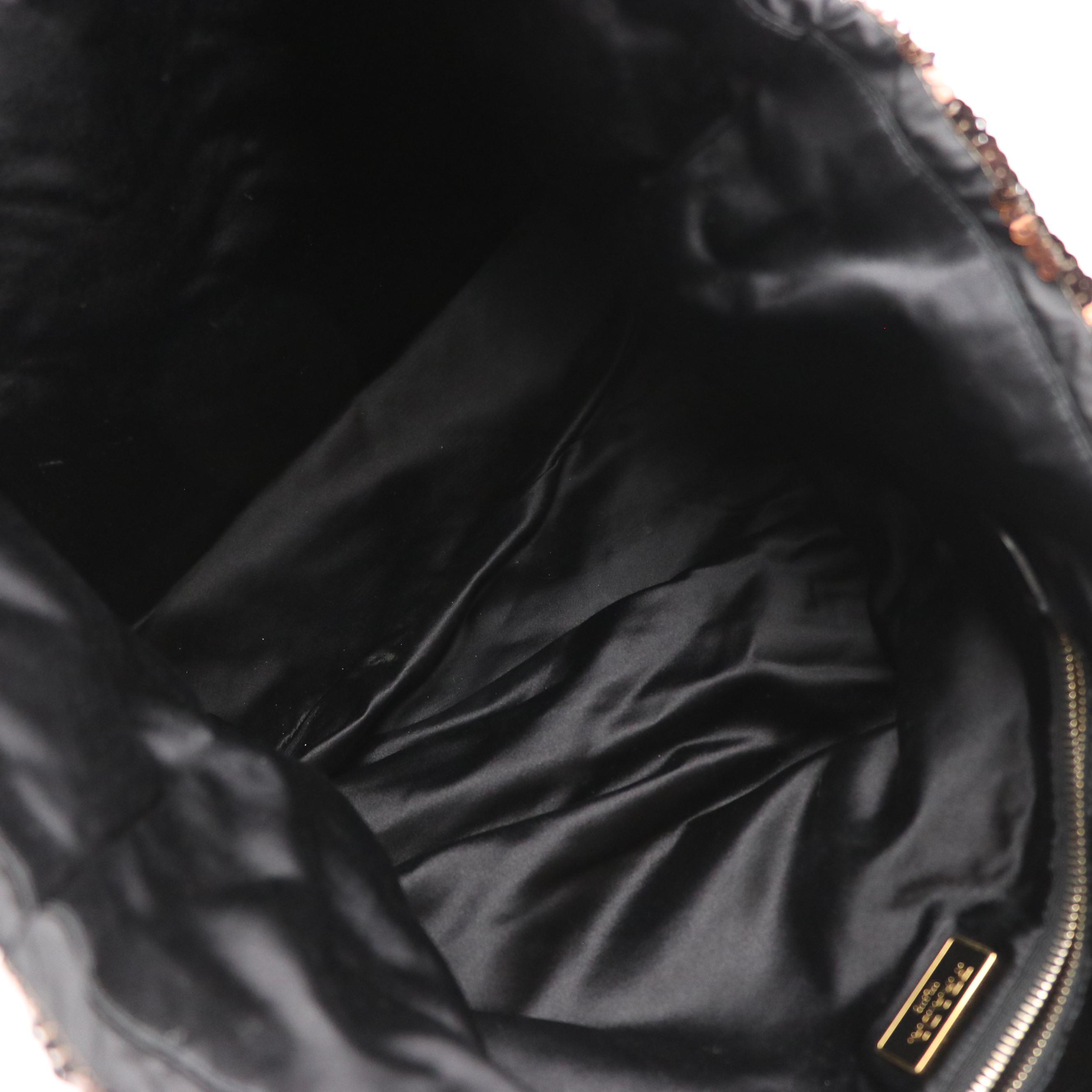 Prada Striped Sequin Tote