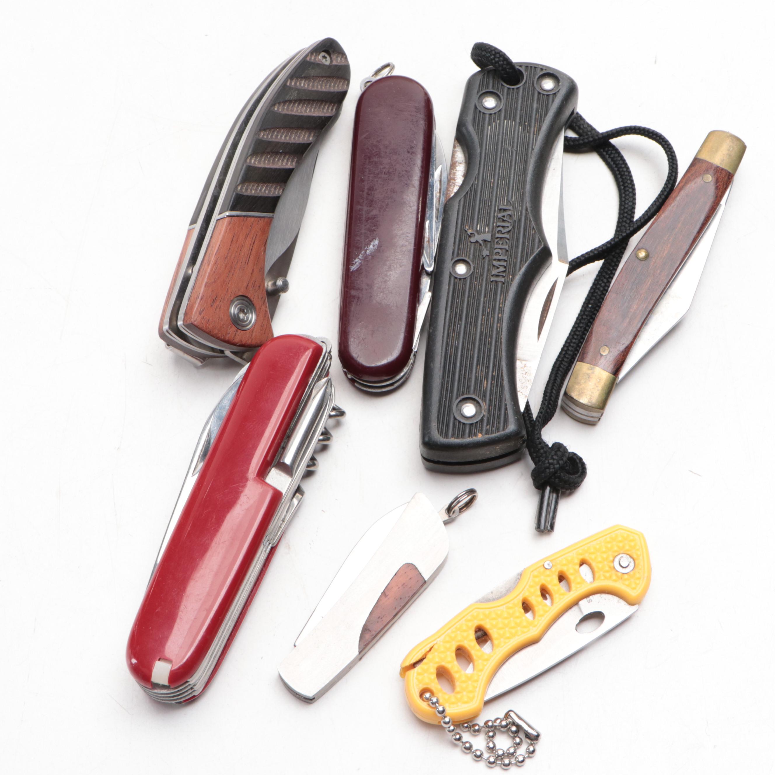 Imperial Lockback Finish Wood Folding Knife with Other Folding Knives and More