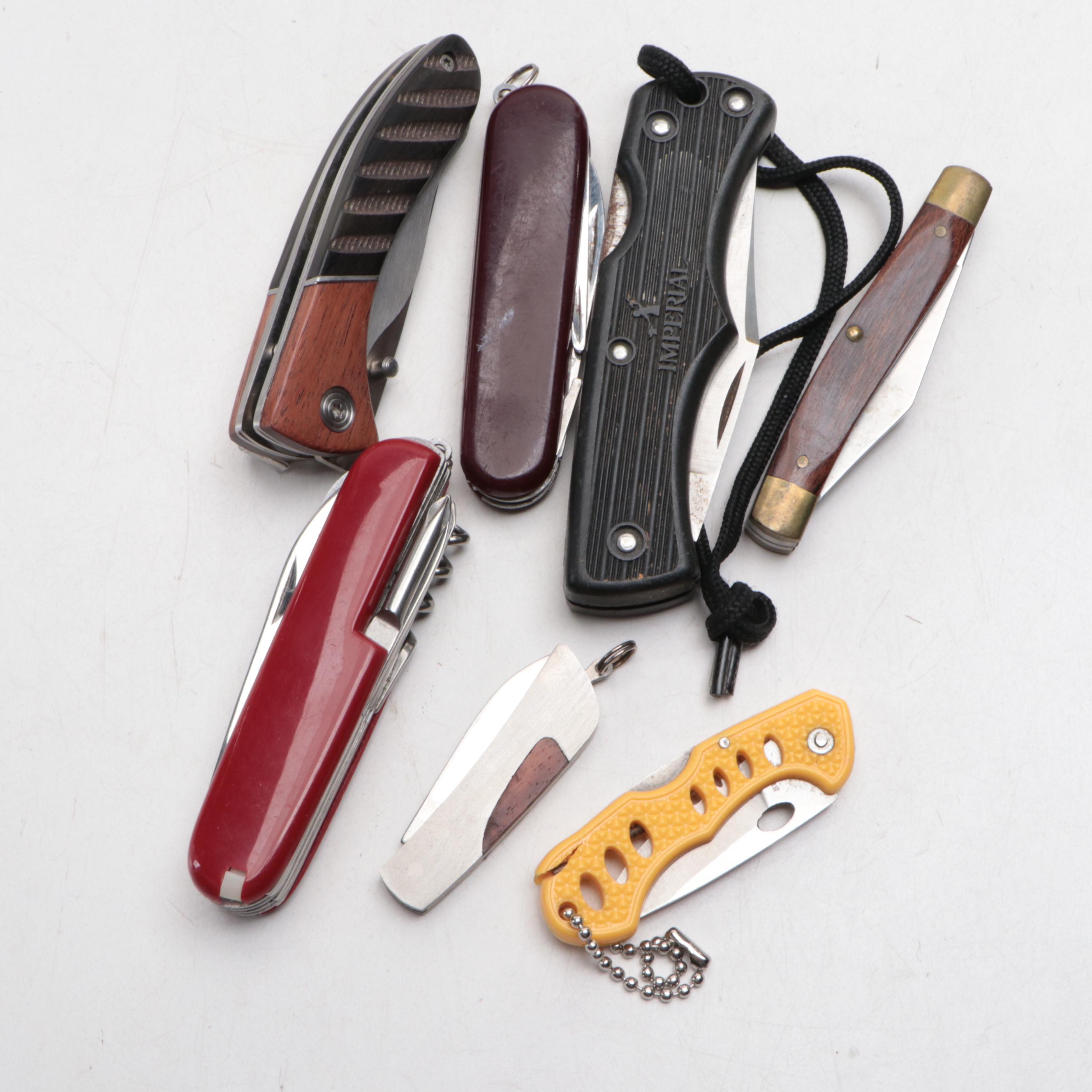 Imperial Lockback Finish Wood Folding Knife with Other Folding Knives and More